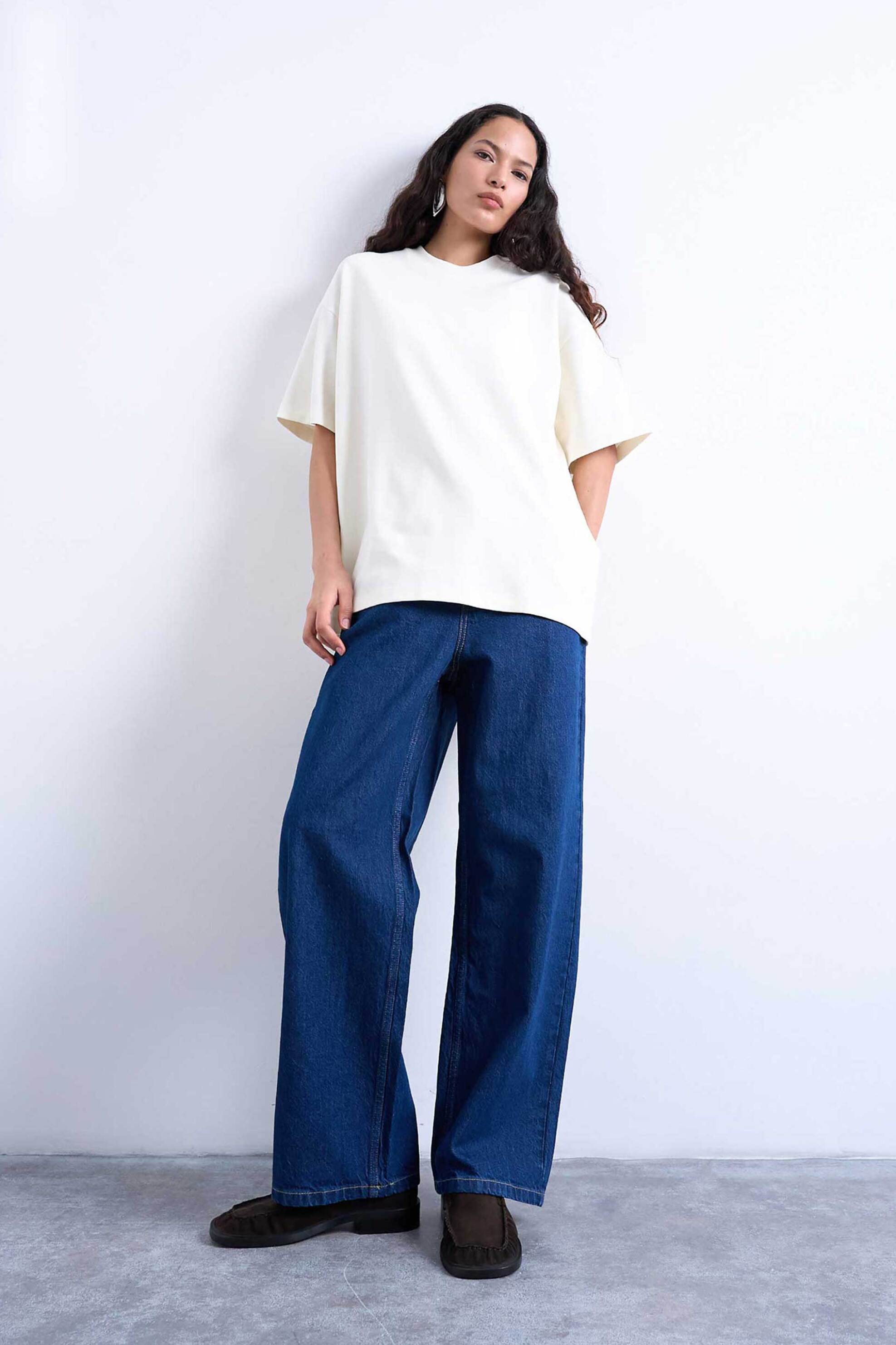 Topshop γυναικείο T-shirt μονόχρωμο "Tsvictoria" - 31000825 Λευκό