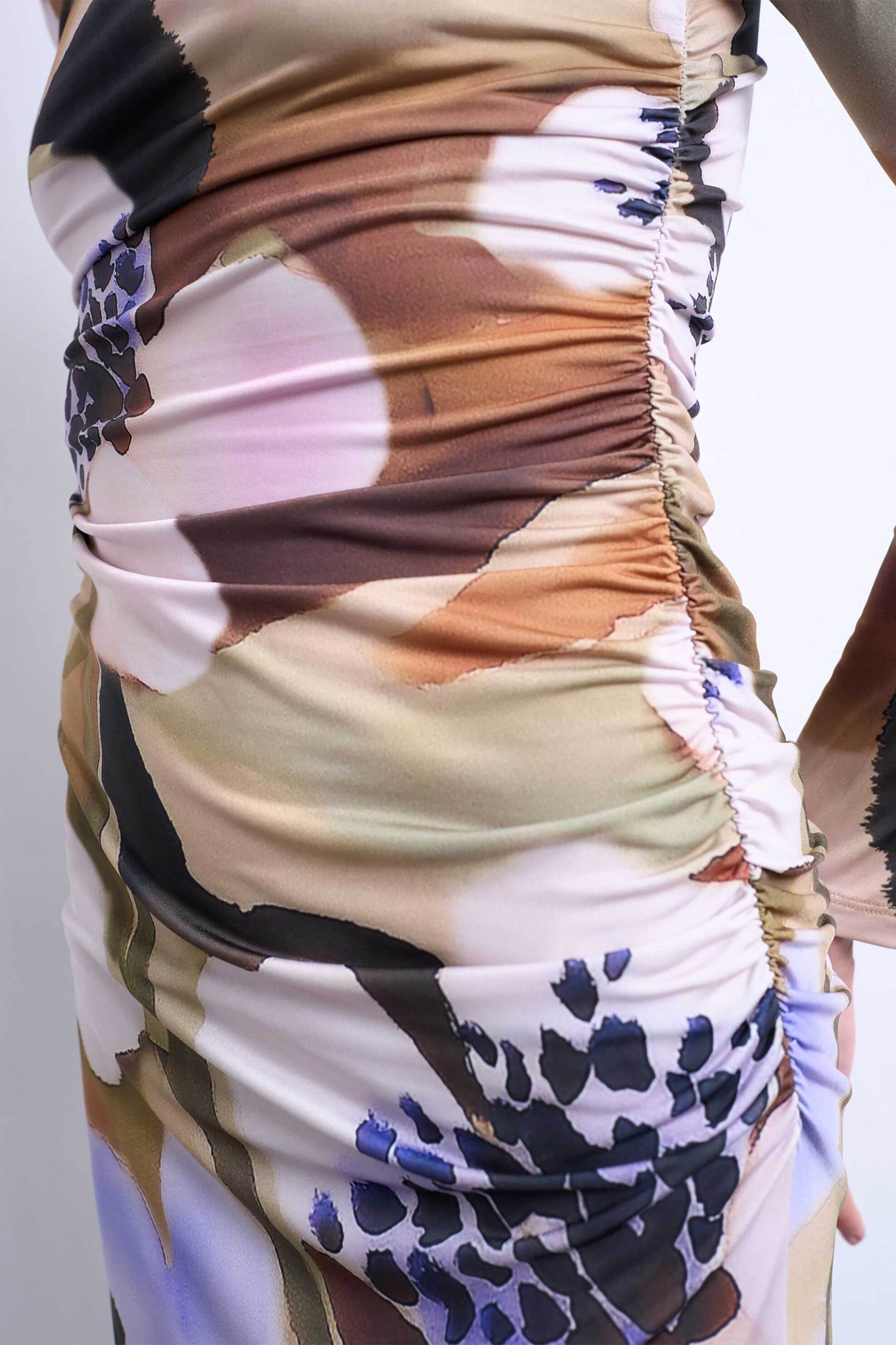 TOPSHOP Topshop γυναικείο mini φόρεμα με floral print "Tselly" - 31000816 Λιλά - 3