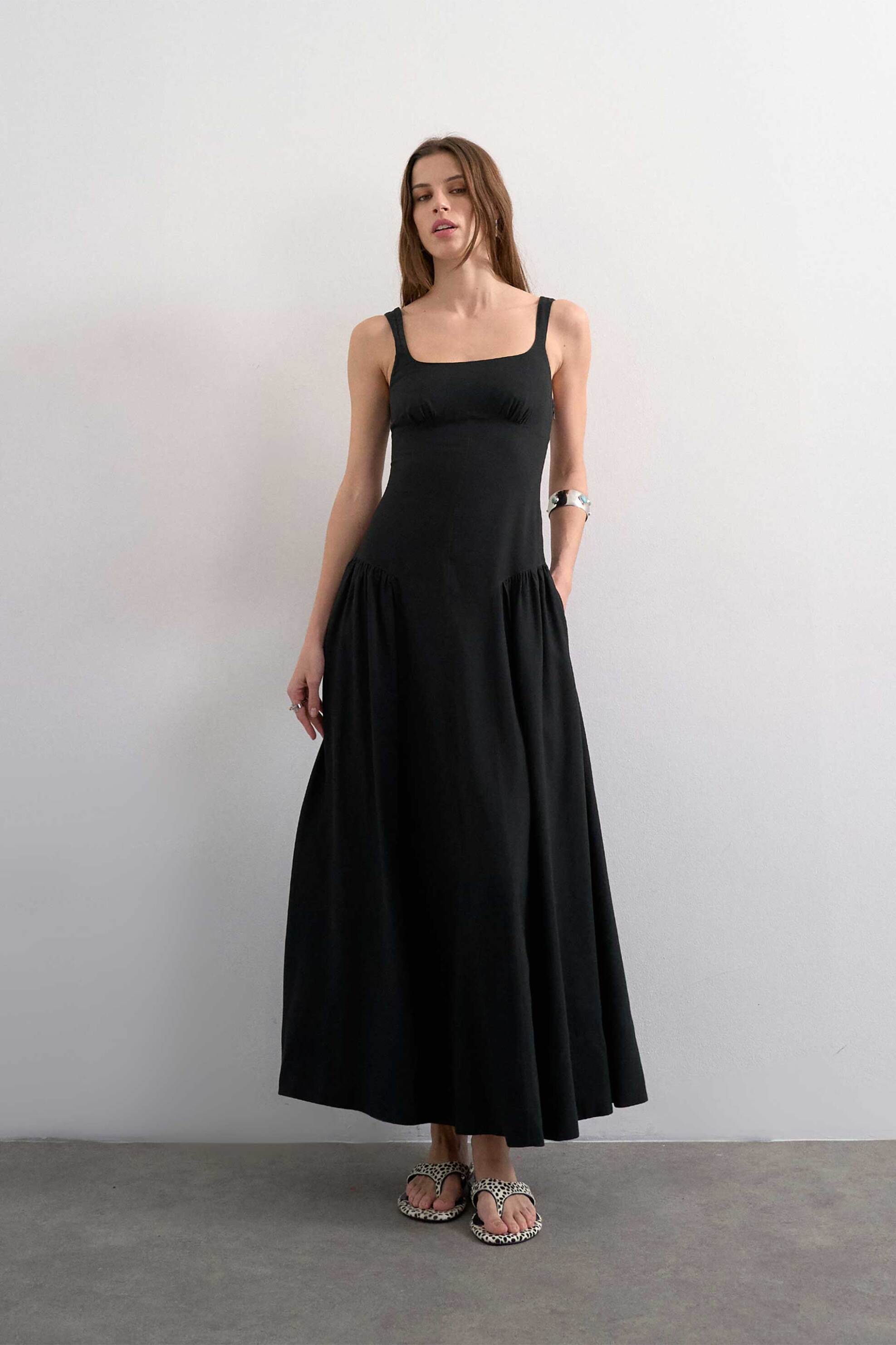 TOPSHOP Topshop γυναικείο midi φόρεμα 