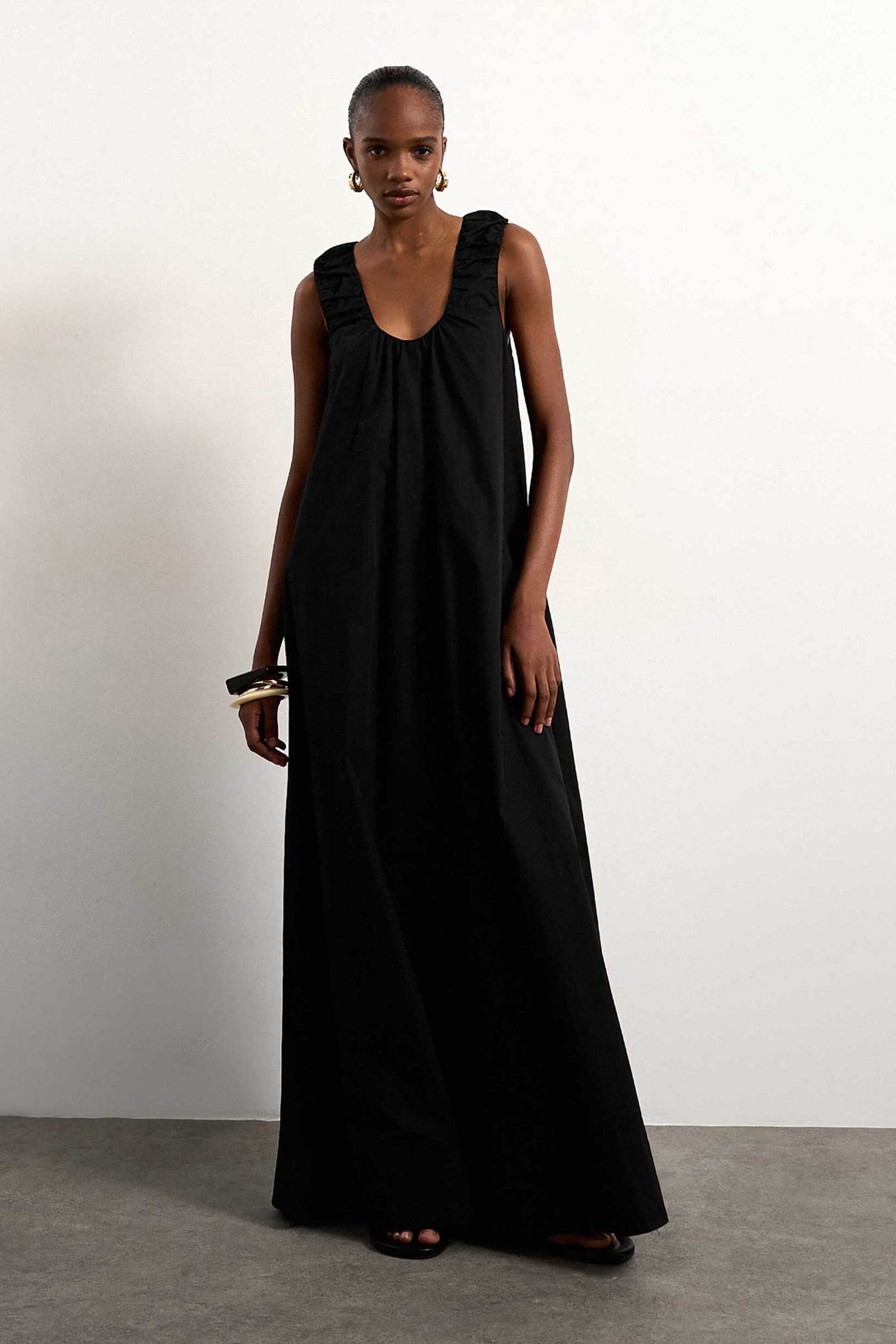 Topshop γυναικείο maxi φόρεμα "Runi" - 31000907 Μαύρο