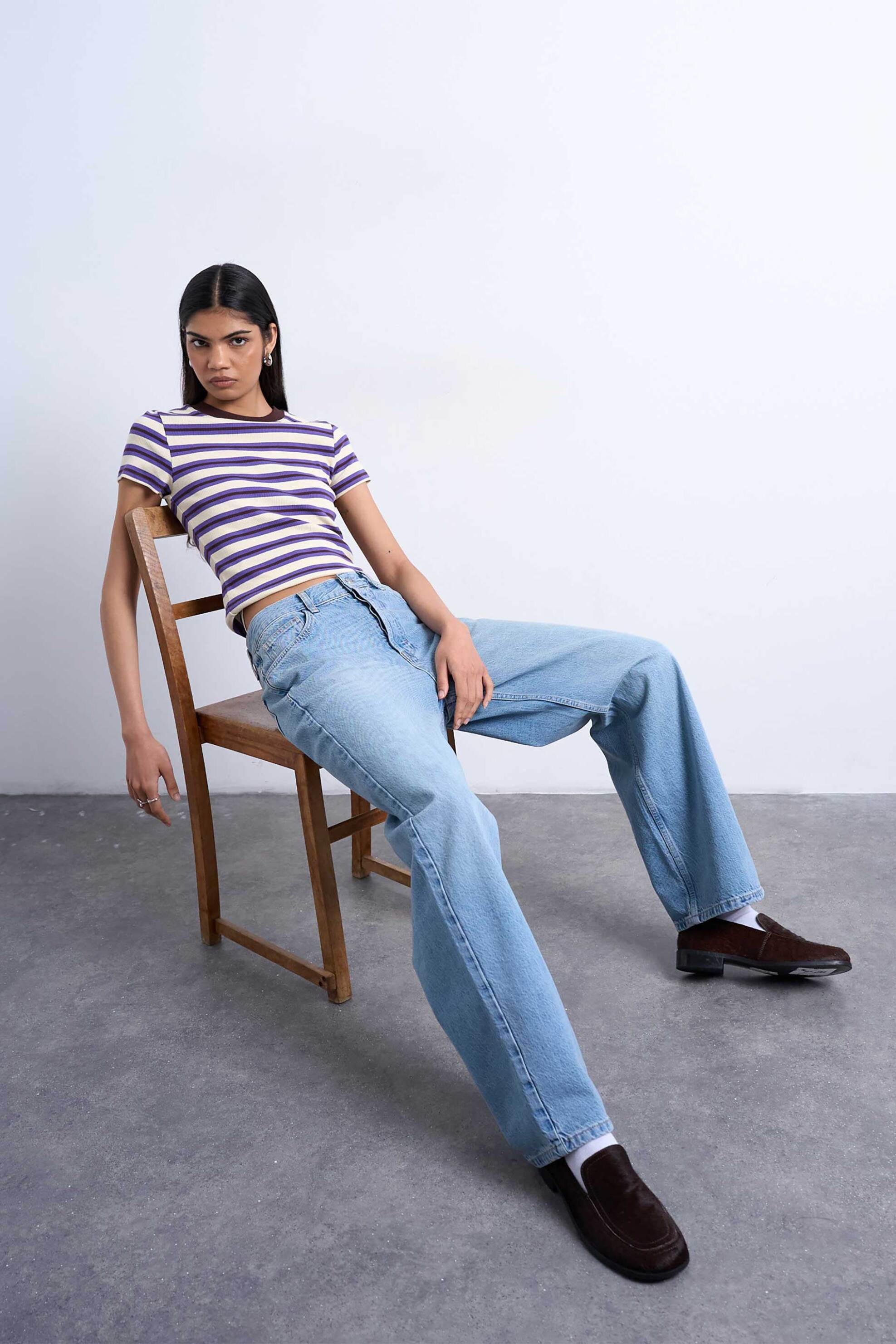 Topshop γυναικείο T-shirt ριγέ 