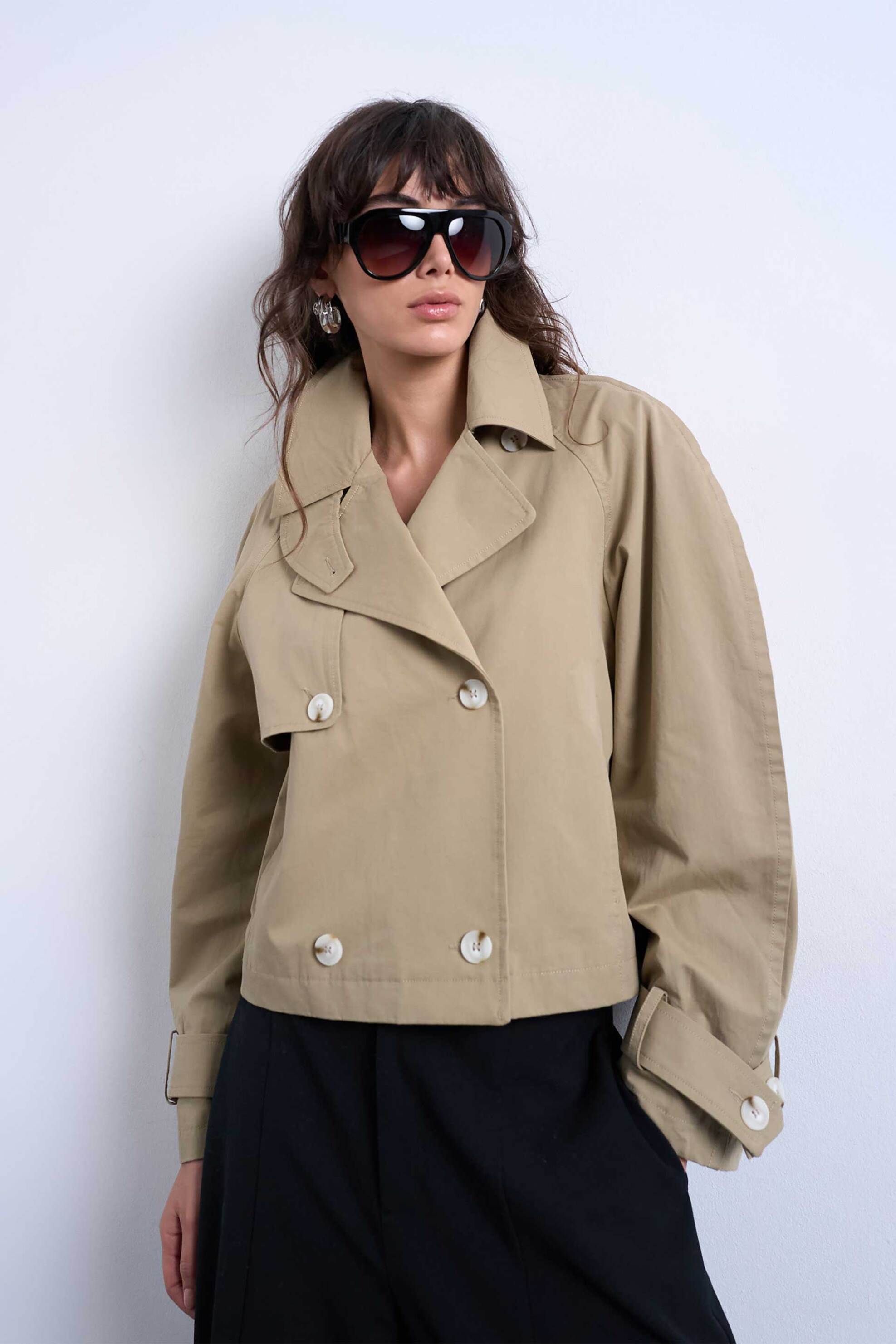 Topshop γυναικείο καπαρτινάκι μονόχρωμο "Mia" - 31000930 Μπεζ