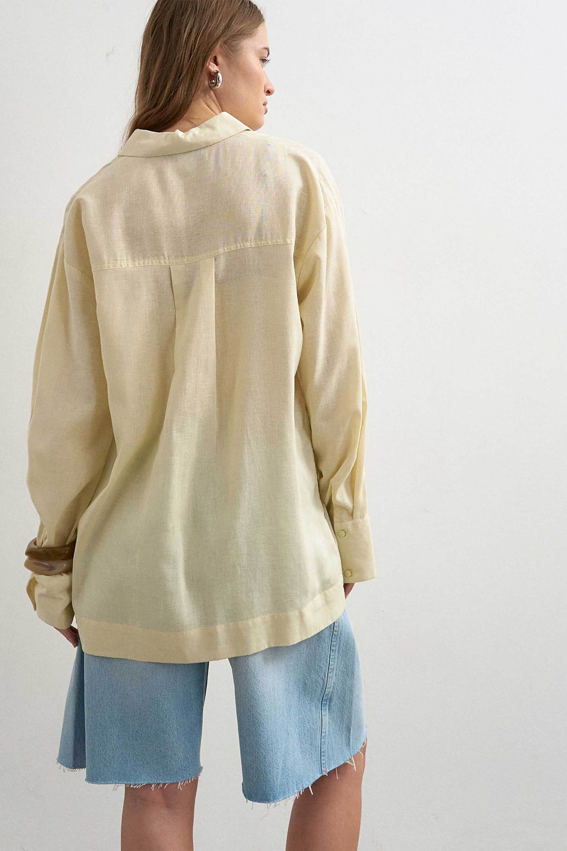 Topshop Γυναικείο Πουκάμισο Winnie - 31000893 Εκρού