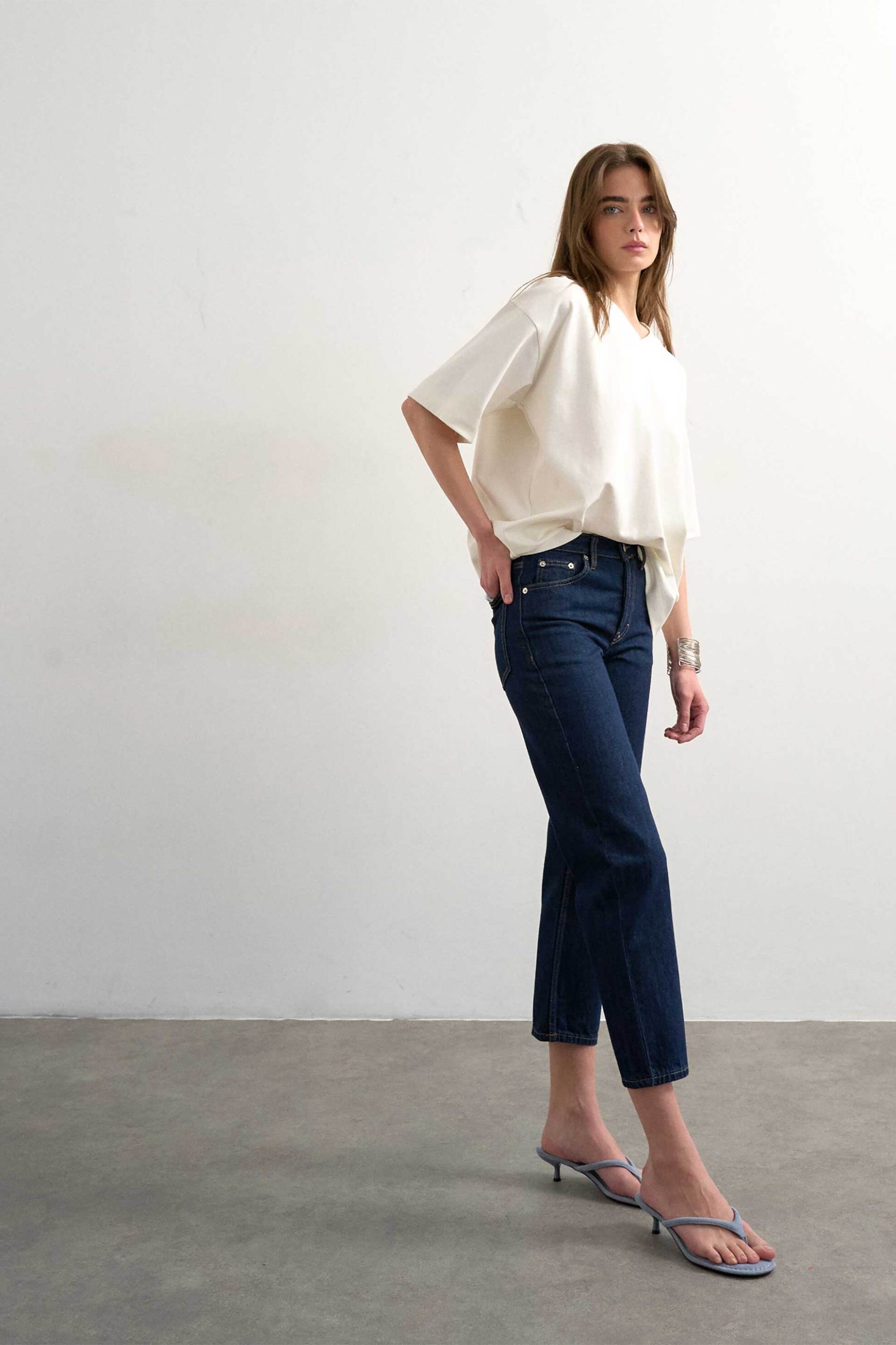 Topshop γυναικείο τζιν παντελόνι Straight Fit 