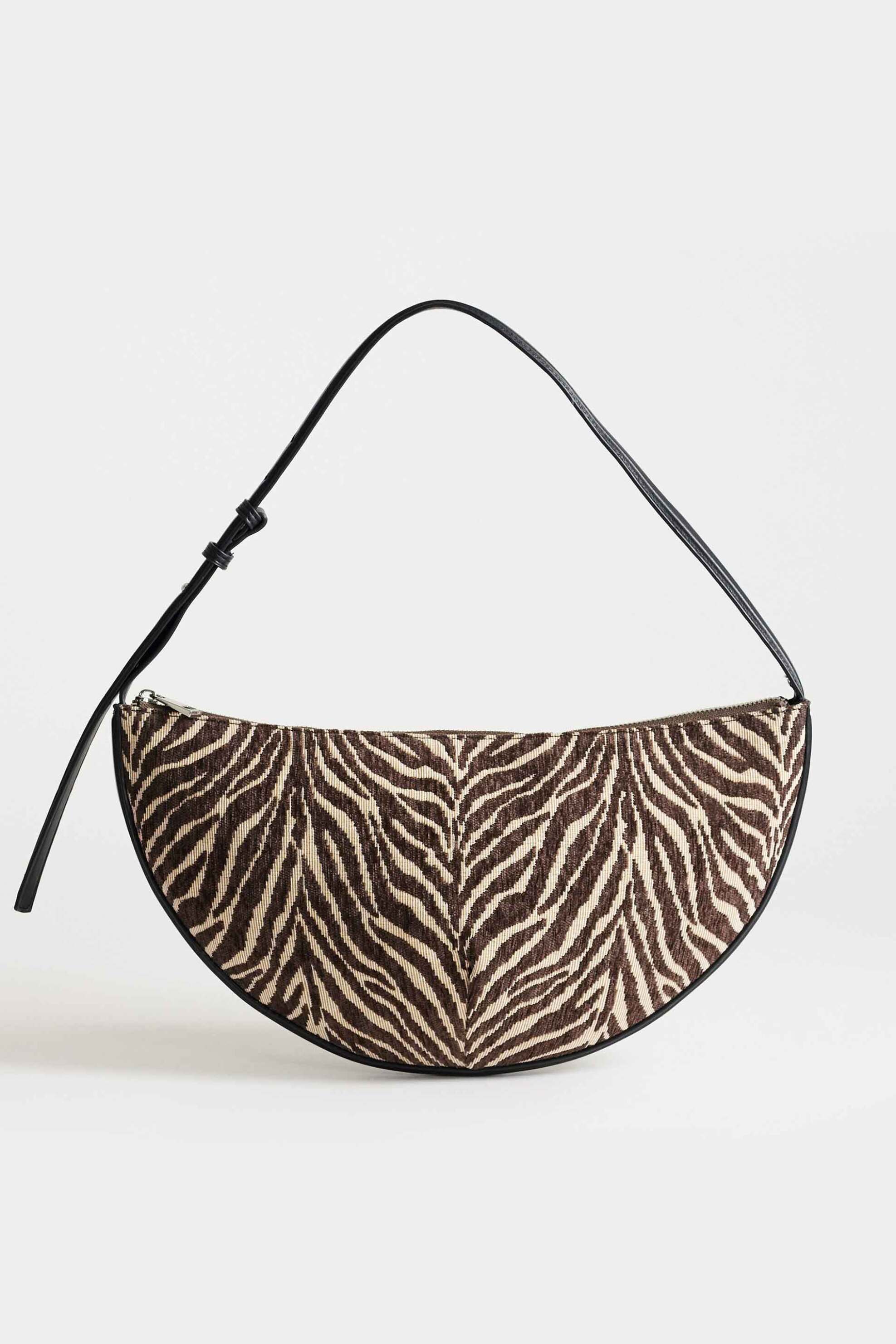 Topshop γυναικεία τσάντα ώμου "Curly" - 31001003 Καφέ