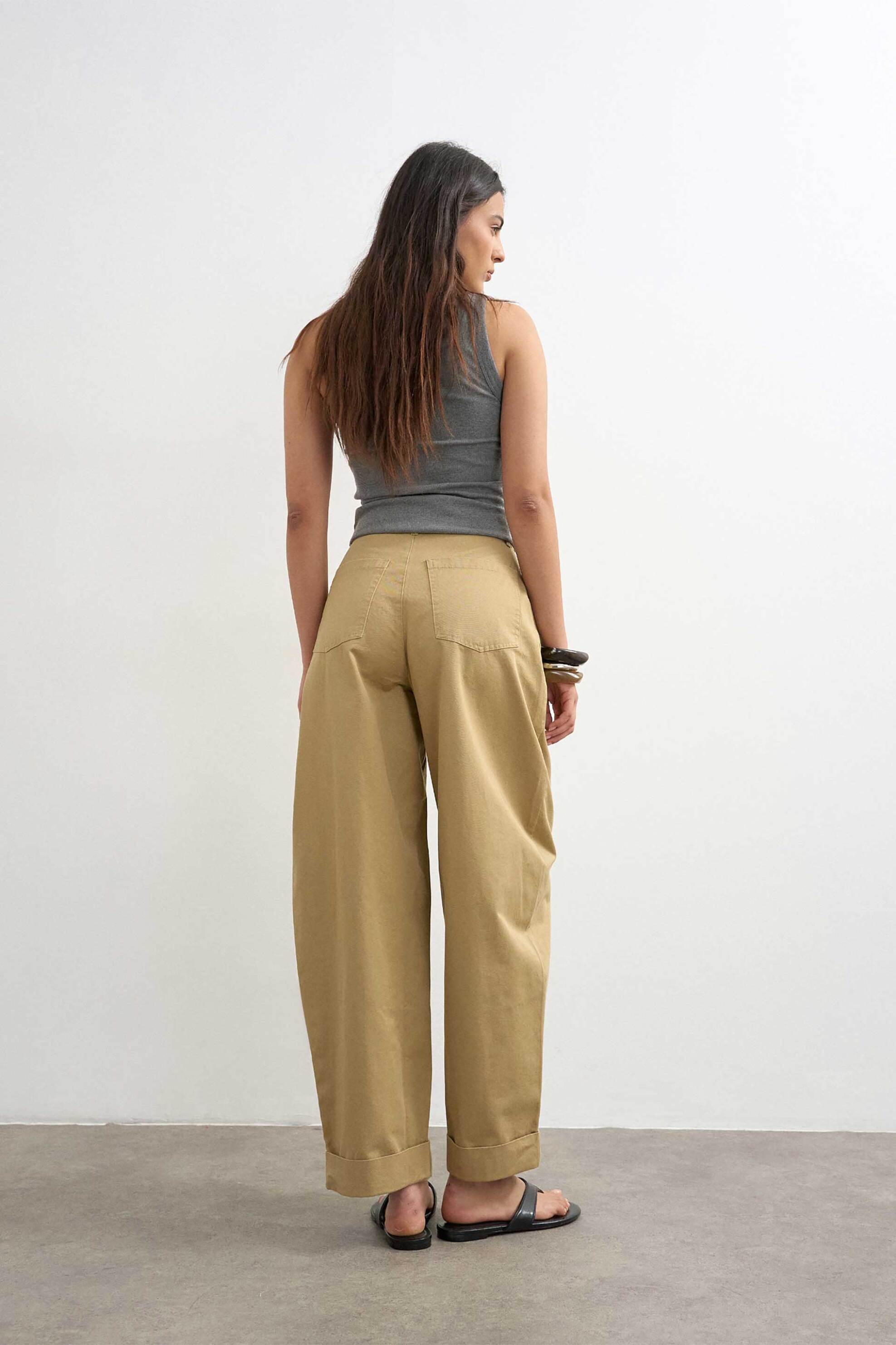 Topshop Γυναικείο Παντελόνι Regular Fit Noor - 31001127 Μπεζ