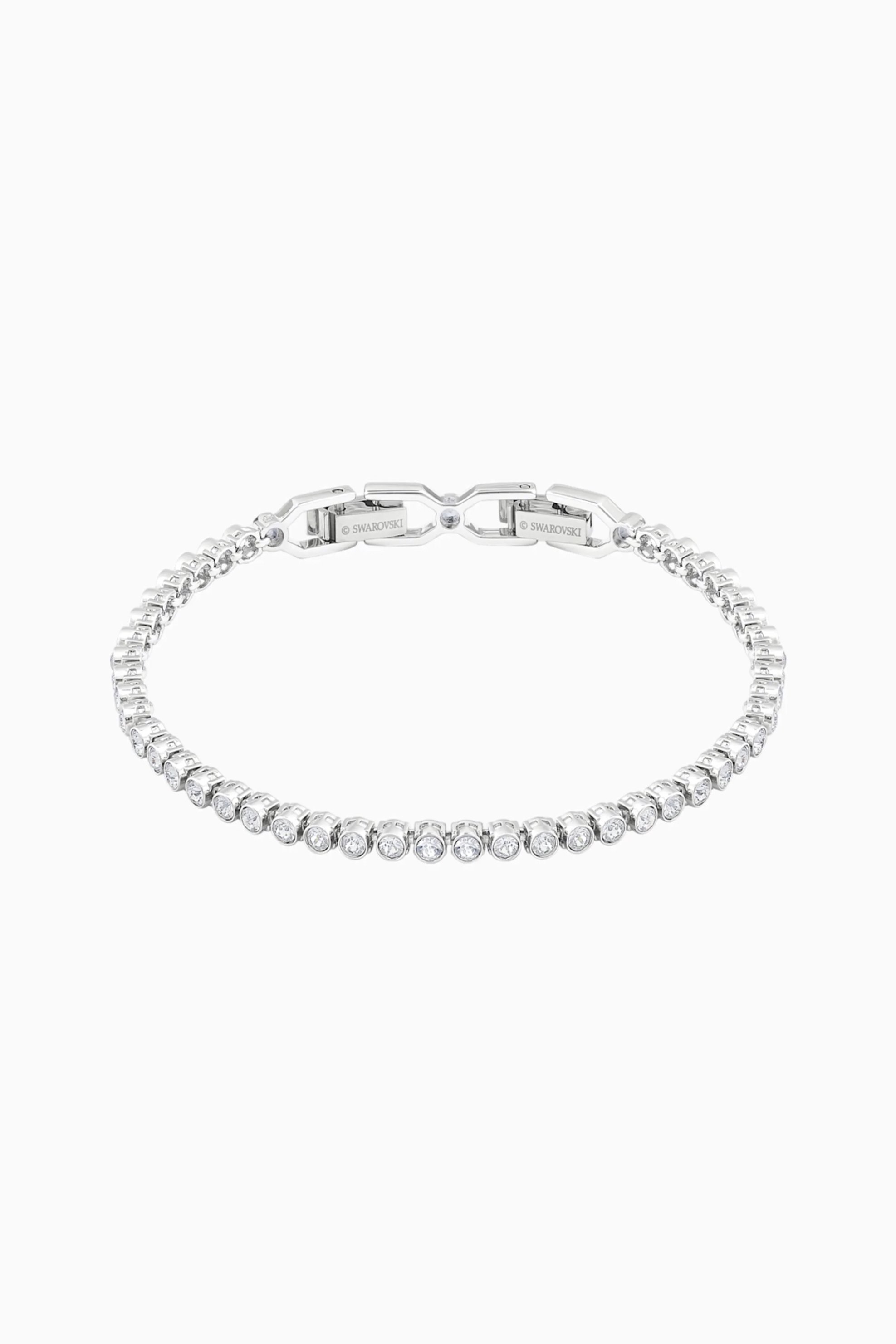 Swarovski Emily Bracelet, White, Rhodium plated - 1808960
