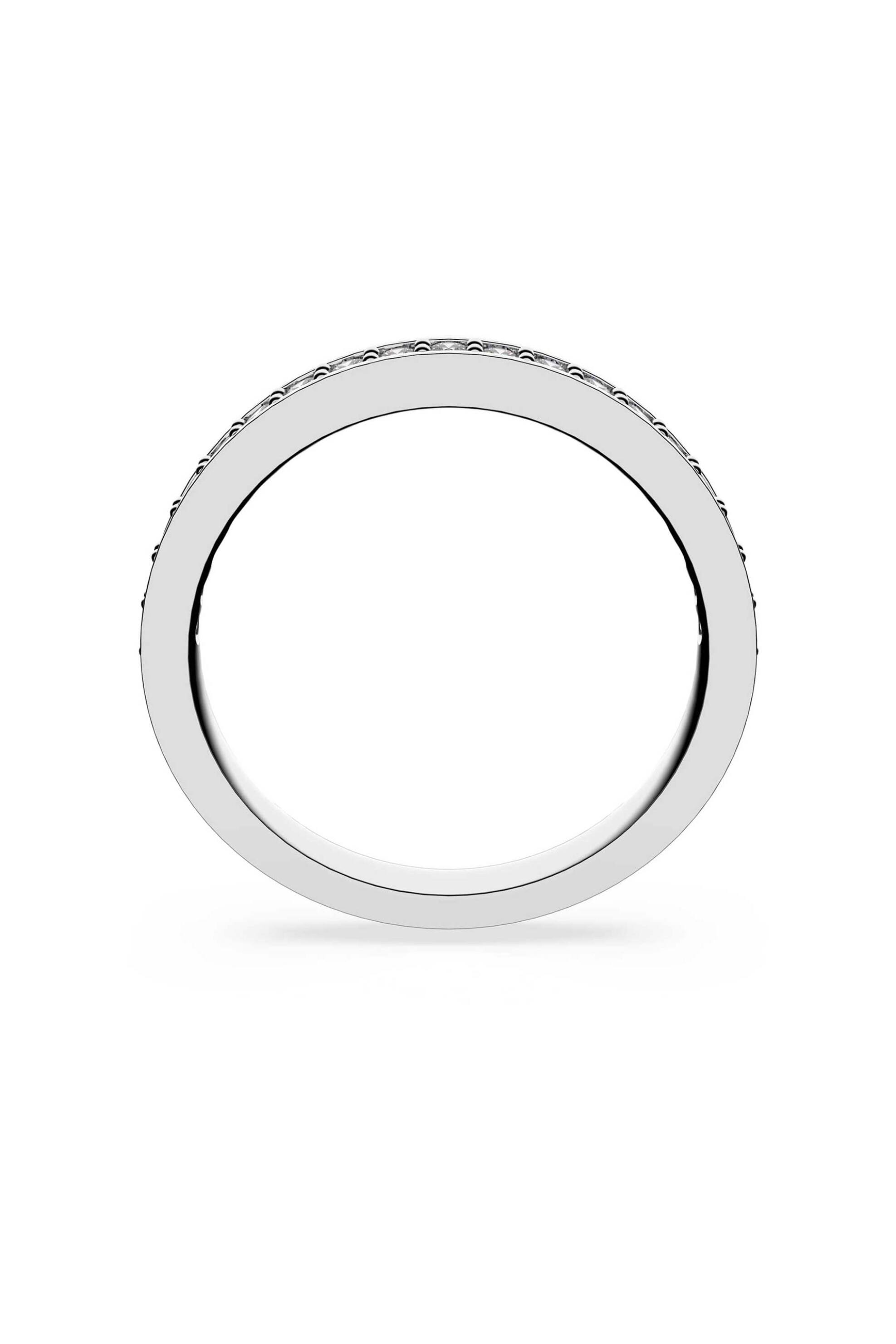 Swarovski γυναικείο δαχτυλίδι λευκό, επιμετάλλωση ροδίου "Matrix" (52) - 1121066 φωτογραφία