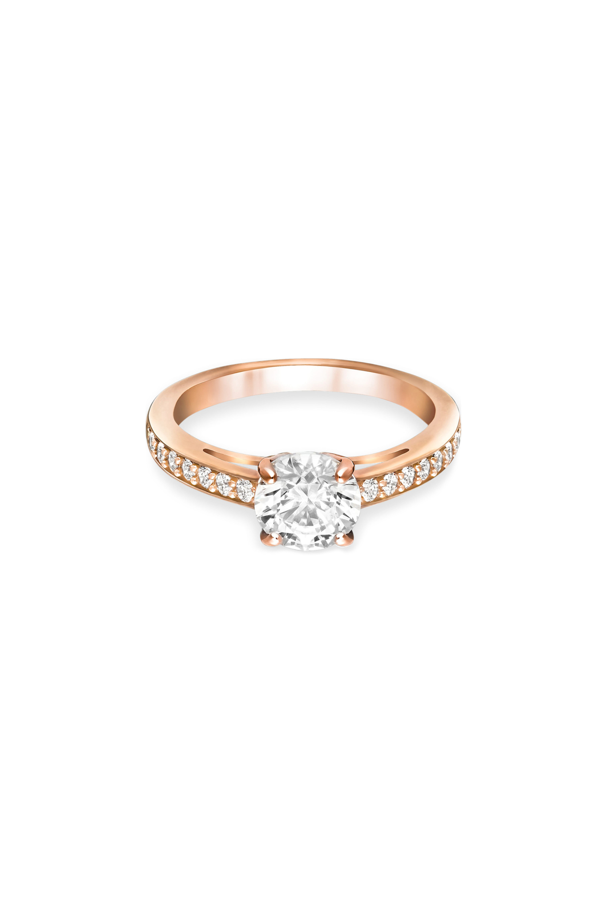 Γυναίκα > ΑΞΕΣΟΥΑΡ > Κοσμήματα > Δαχτυλίδια Swarovski Attract Ring Round, Pavé, White, Rose Gold-Tone Plated - 5184212