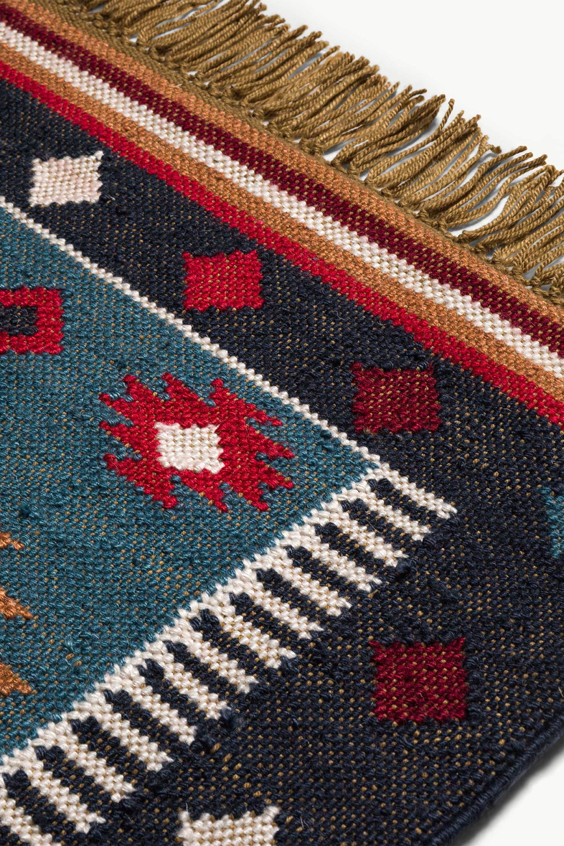 Coincasa διακοσμητικό χαλί με geometrical pattern 180 x 120 cm - 006803277 Μπλε Σκούρο φωτογραφία