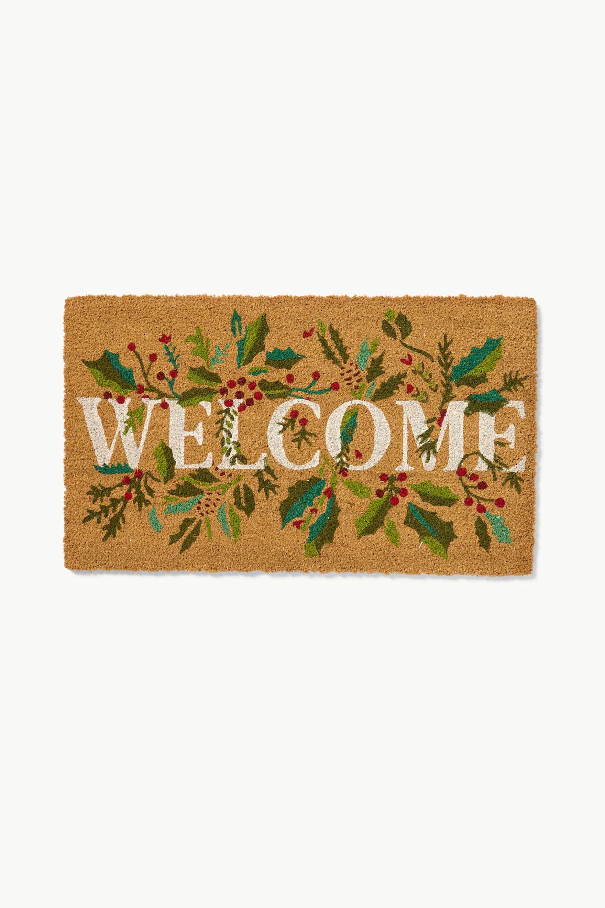 COINCASA Coincasa πατάκι εισόδου με lettering "Welcome" 43 x 73 cm - 006803081 Nude