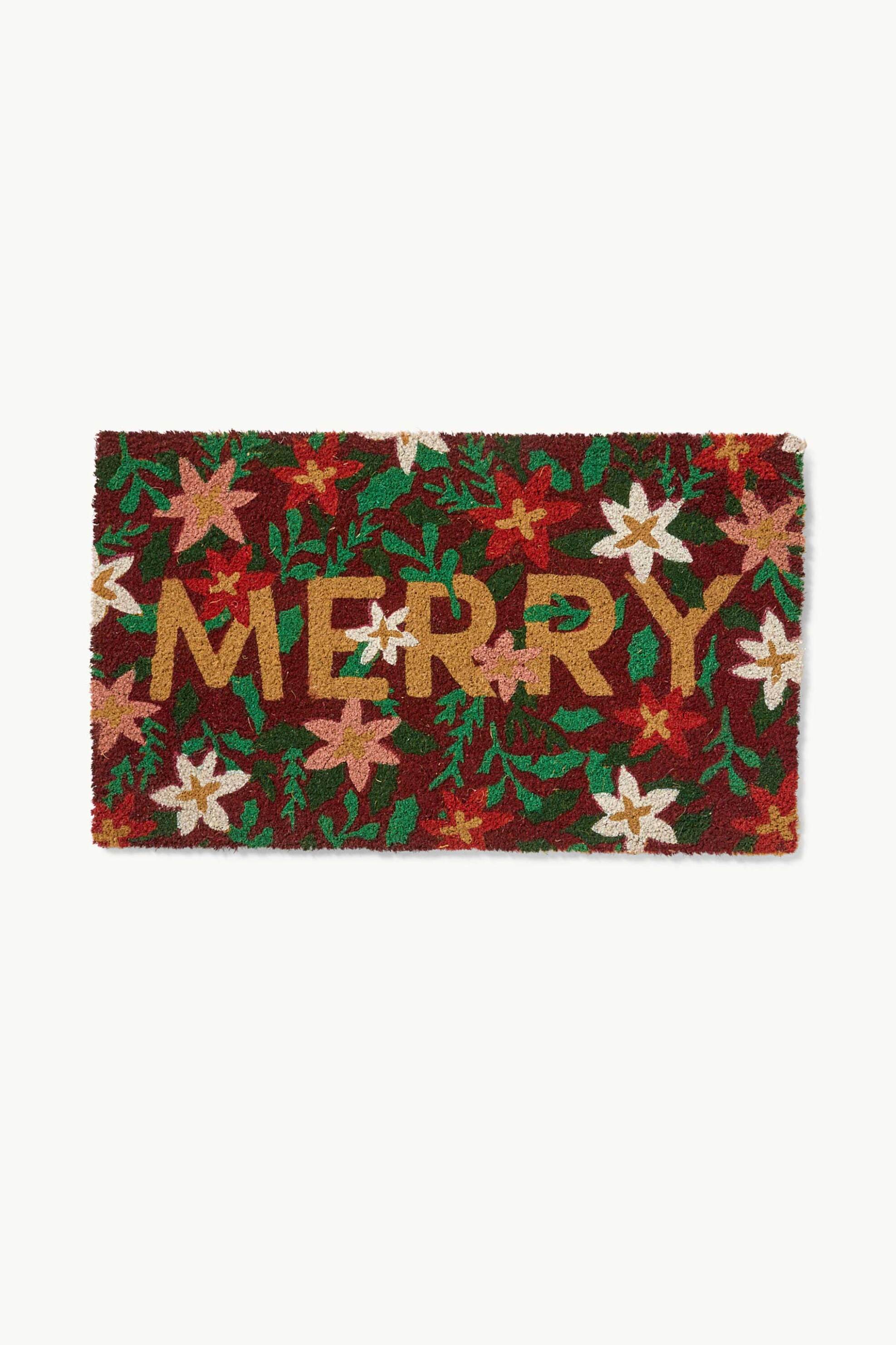 COINCASA Coincasa πατάκι εισόδου με Christmas print 73 x 43 cm - 006803082 Μπορντό