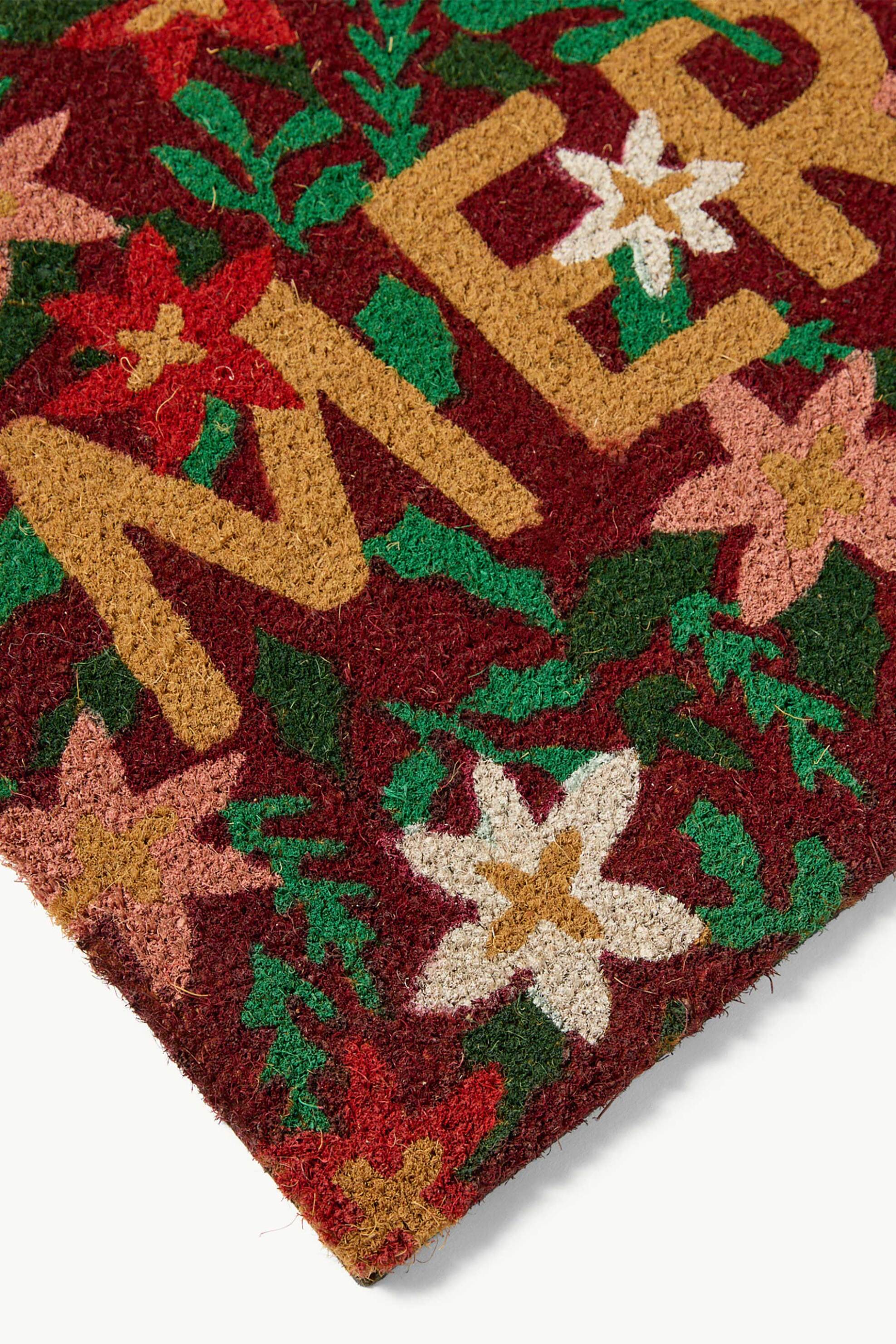 Coincasa πατάκι εισόδου με Christmas print 73 x 43 cm - 006803082 Μπορντό φωτογραφία