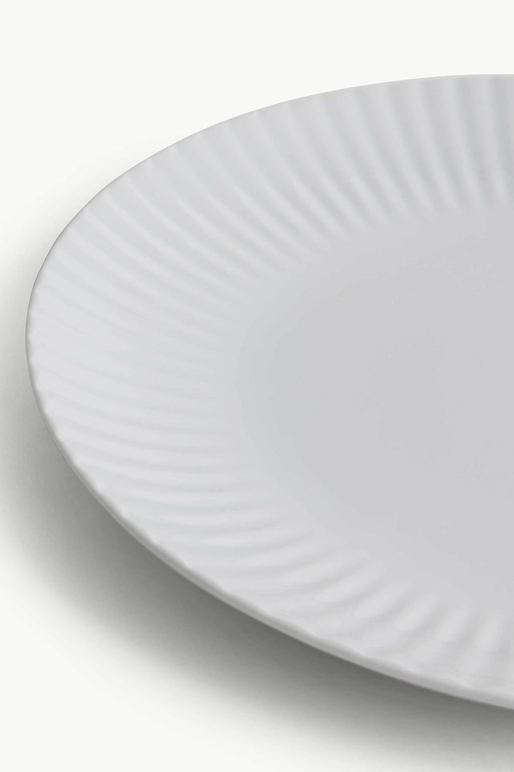 Coincasa πορσελάνινο πιάτο 27 cm - 007491986 Λευκό φωτογραφία