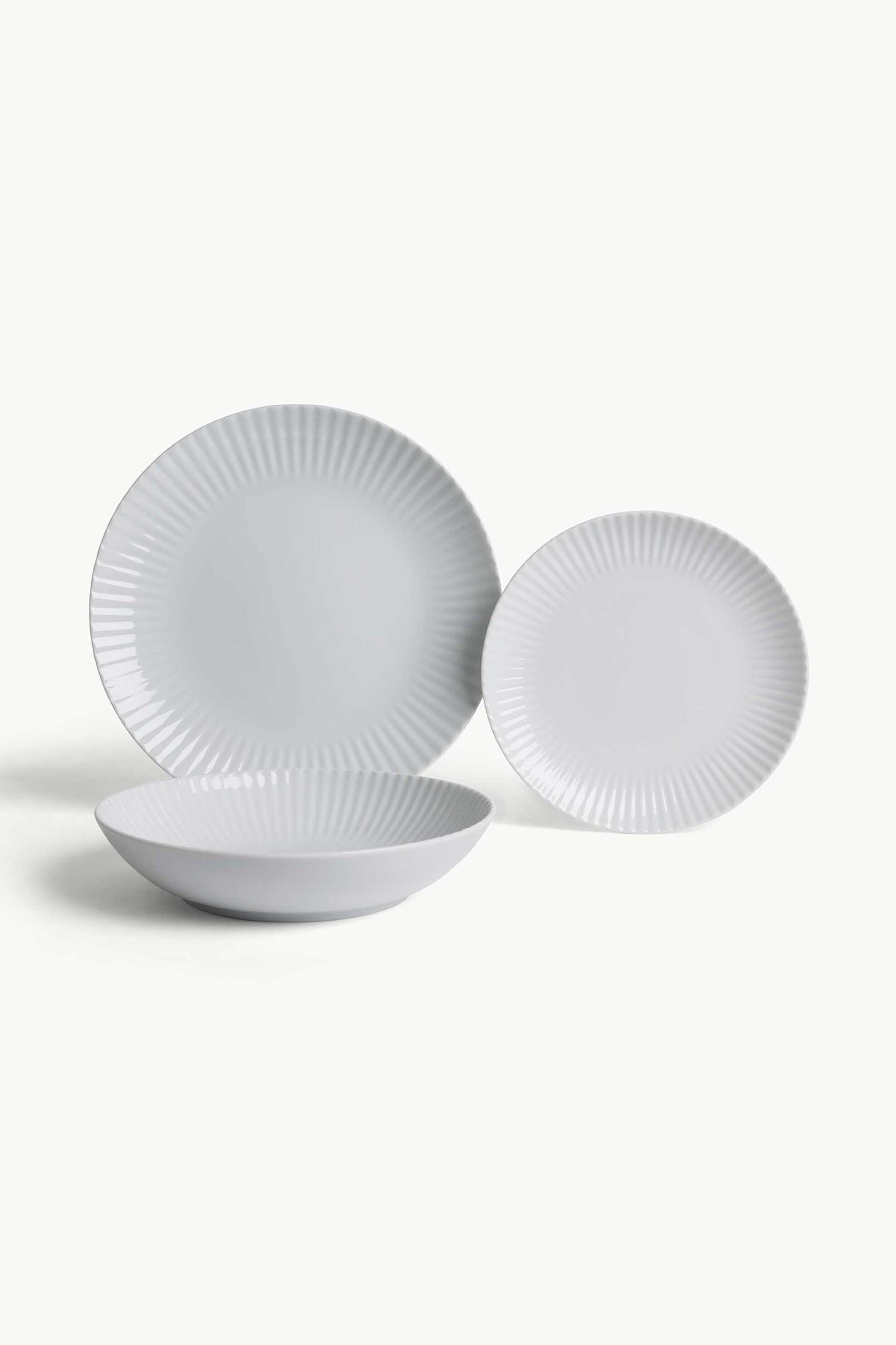 Coincasa πορσελάνινο πιάτο φρούτου 20 cm - 007491988 Λευκό φωτογραφία