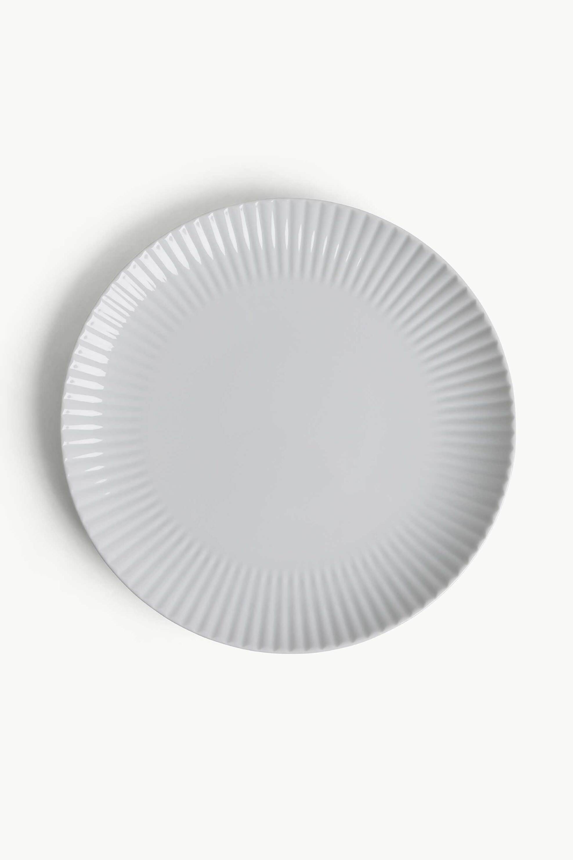 Coincasa πορσελάνινο πιάτο 31 cm - 007491990 Λευκό φωτογραφία