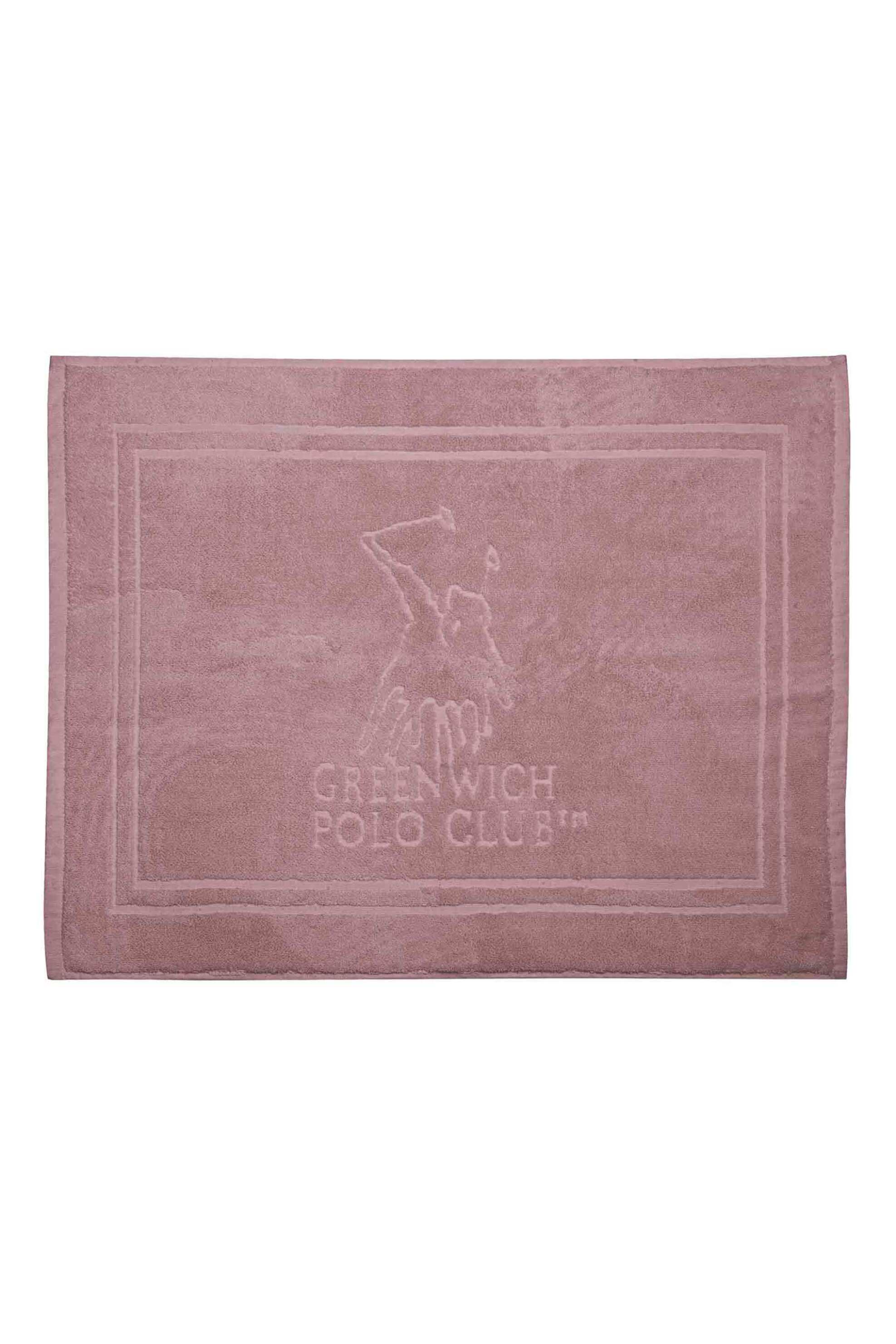 Greenwich Polo Club χαλάκι μπάνιου με ανάγλυφο λογότυπο "3042" 50 x 70 cm - 220750703042 Ροζ