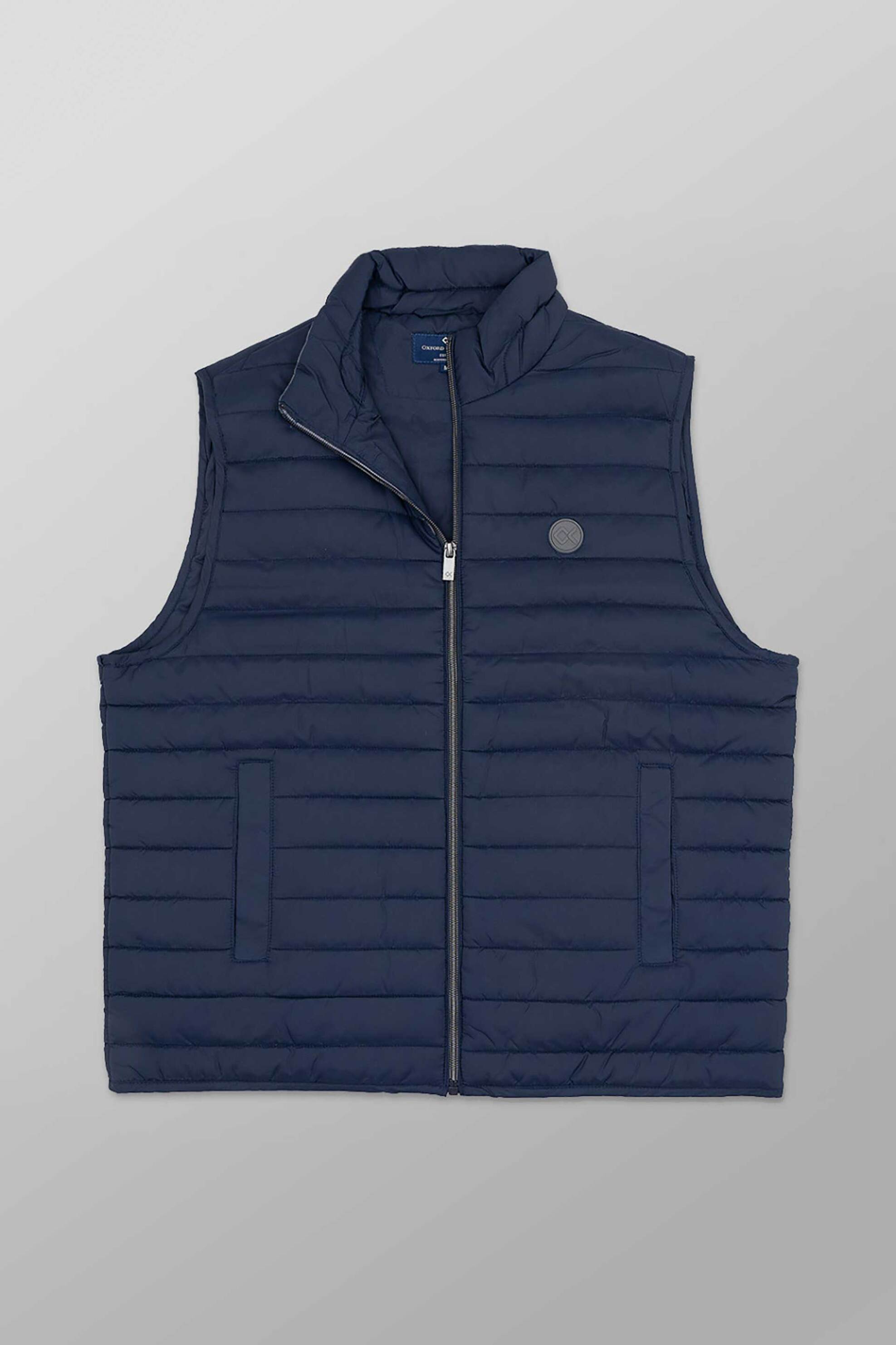 Oxford Company ανδρικό αμάνικο μπουφάν με καπιτονέ σχέδιο Regular Fit - A112-HW81.01 Μπλε Σκούρο