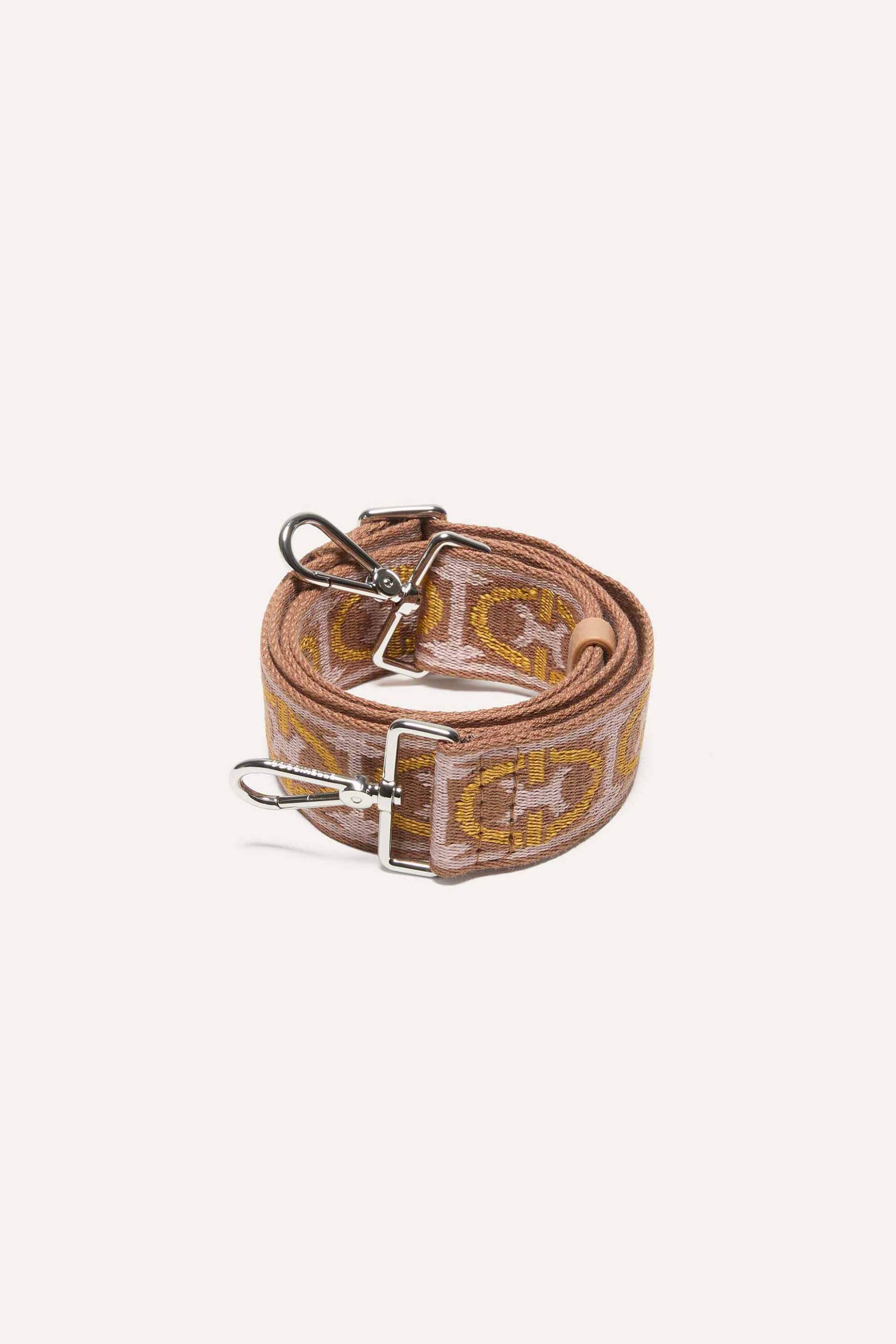 COCCINELLE Coccinelle γυναικείος ιμάντας τσάντας "Monogram Tricolor" - E3N24-682522 Μπεζ