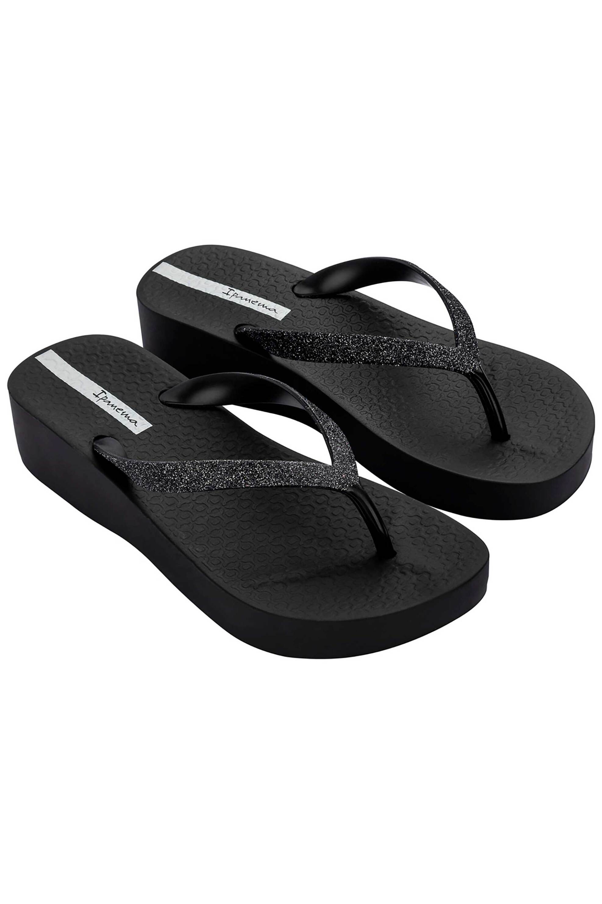 Ipanema γυναικείες σαγιονάρες πλατφόρμες με λογότυπο - 1-780-26346-29-1 Μαύρο φωτογραφία