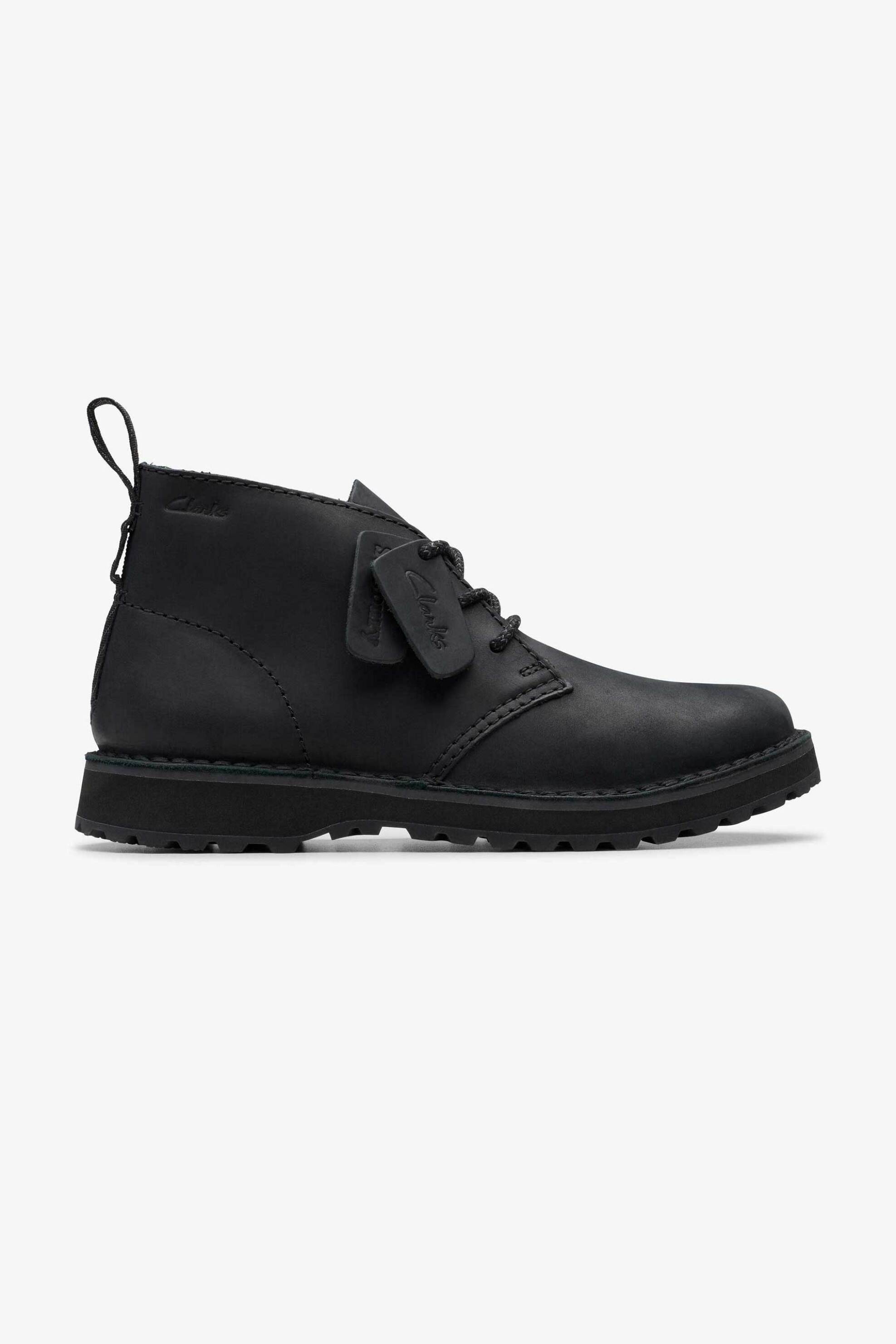 CLARKS Clarks ανδρικά δερμάτινα μποτάκια ''Solsbury Desert'' - 26179716 Μαύρο
