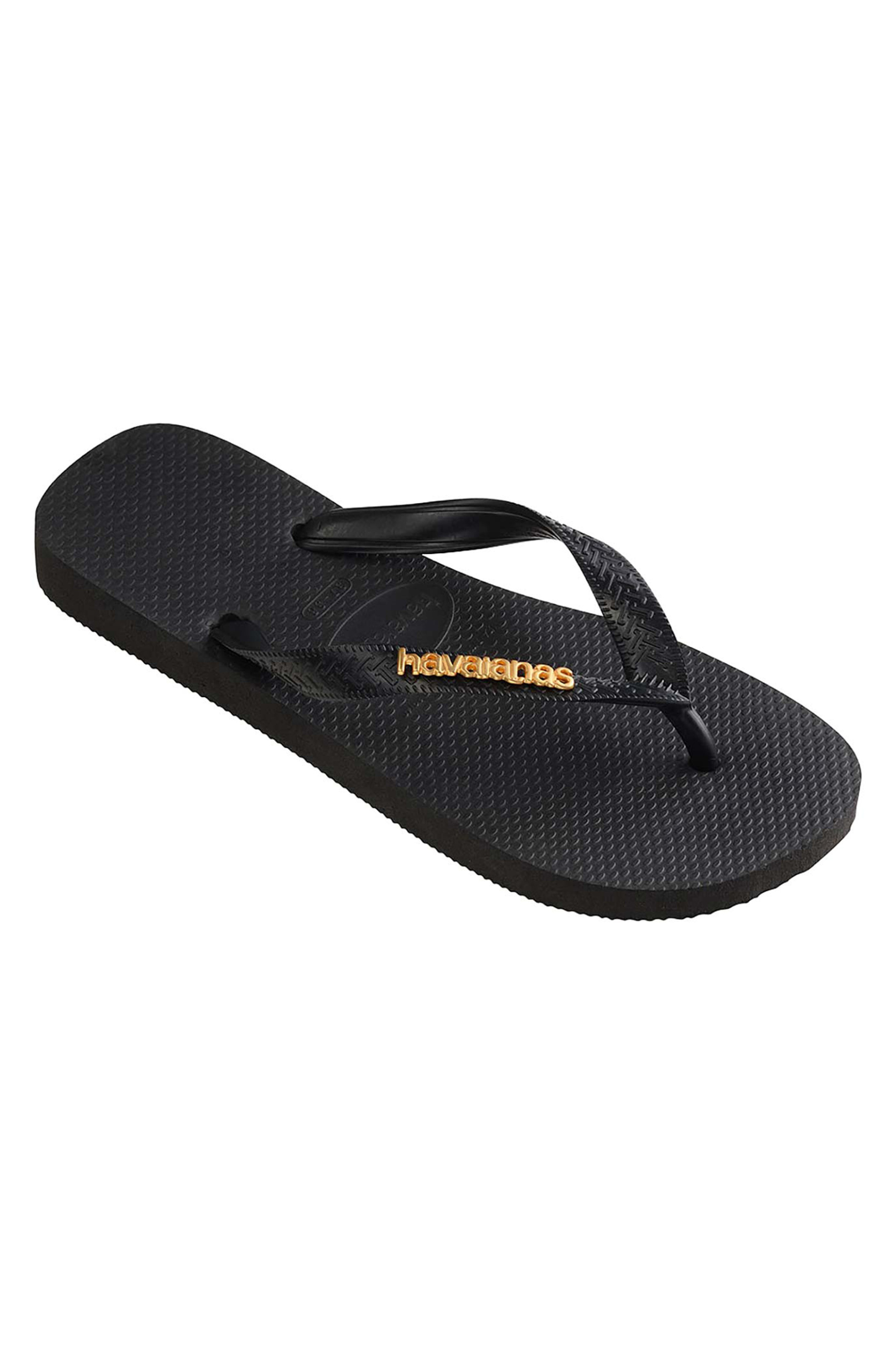 Havaianas Γυναικείες Σαγιονάρες Logo Metallic - 4127244 Μαύρο