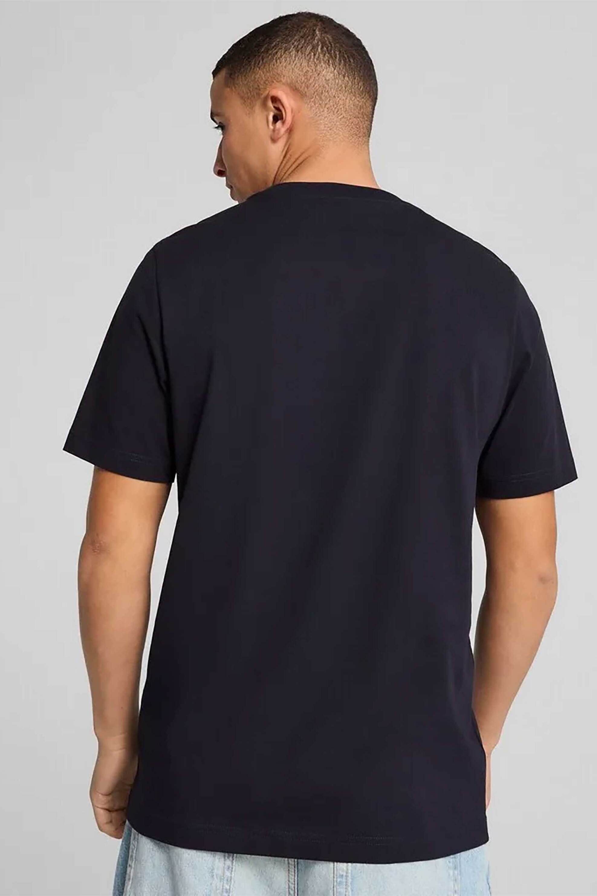 Puma ανδρικό T-shirt με λογότυπο Regular Fit "Essential Small No.1" - 682534 Μπλε Σκούρο φωτογραφία