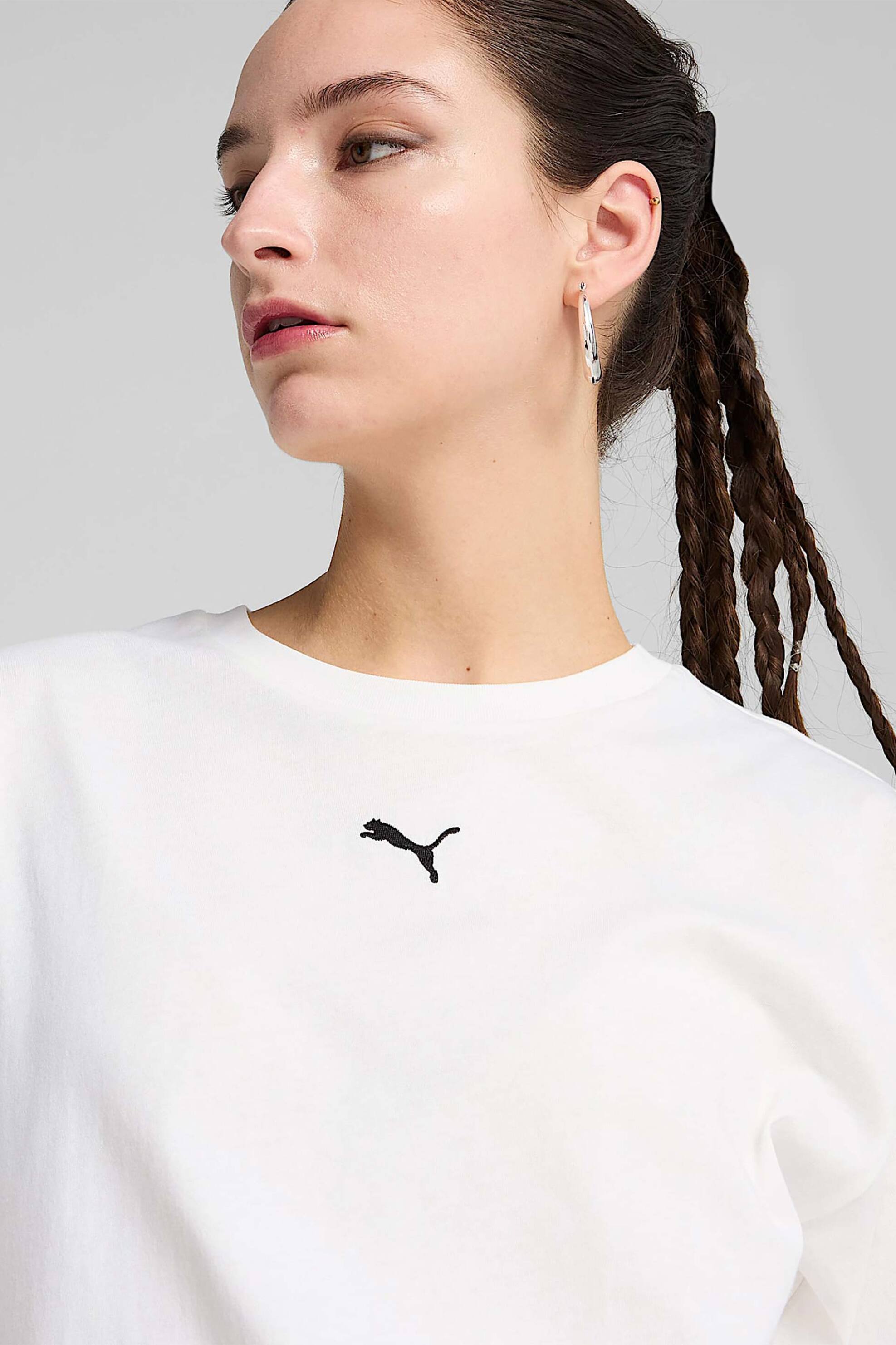 Puma γυναικείο αθλητικό T-shirt Relaxed Fit "ESS" - 684971 Λευκό φωτογραφία