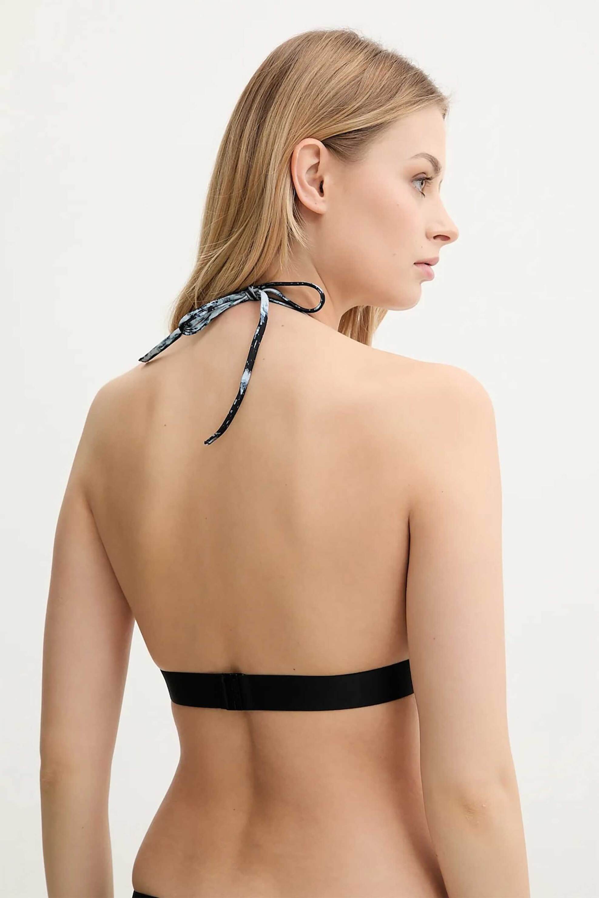 Calvin Klein γυναικείο μαγιό μπικίνι τοπ triangle με λογότυπο - KW0KW02854 Πολύχρωμο