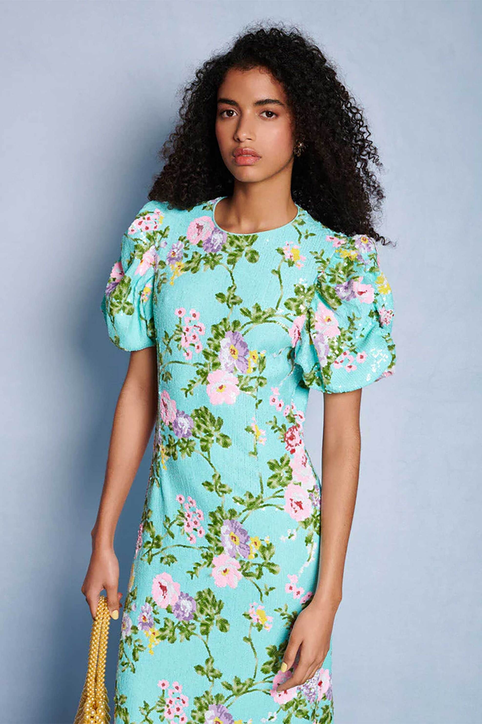Sister Jane γυναικείο midi φόρεμα με floral print 