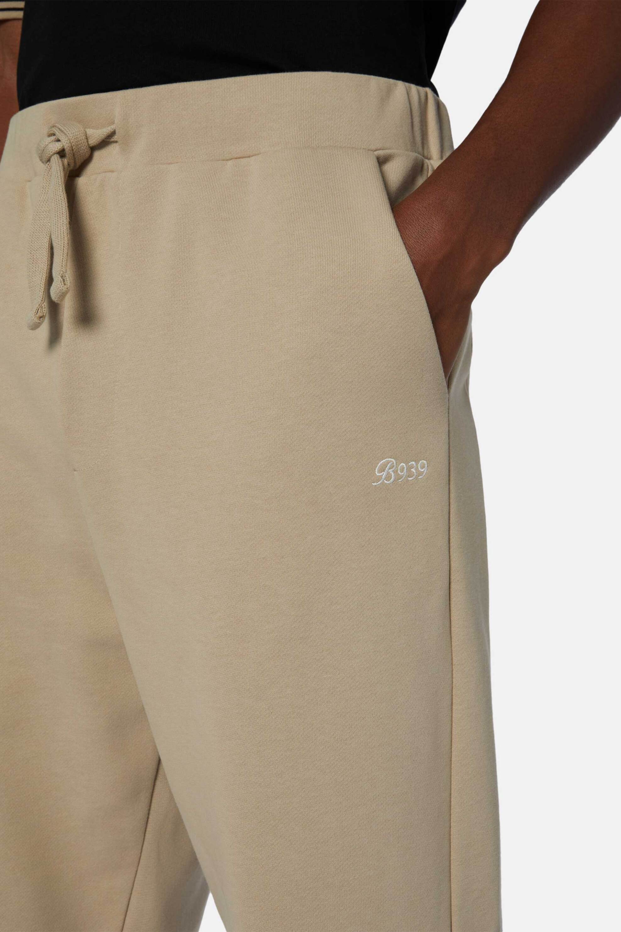 Boggi Milano ανδρικό παντελόνι φόρμας μονόχρωμο Relaxed Fit "B939" - BO24P015901 Μπεζ φωτογραφία