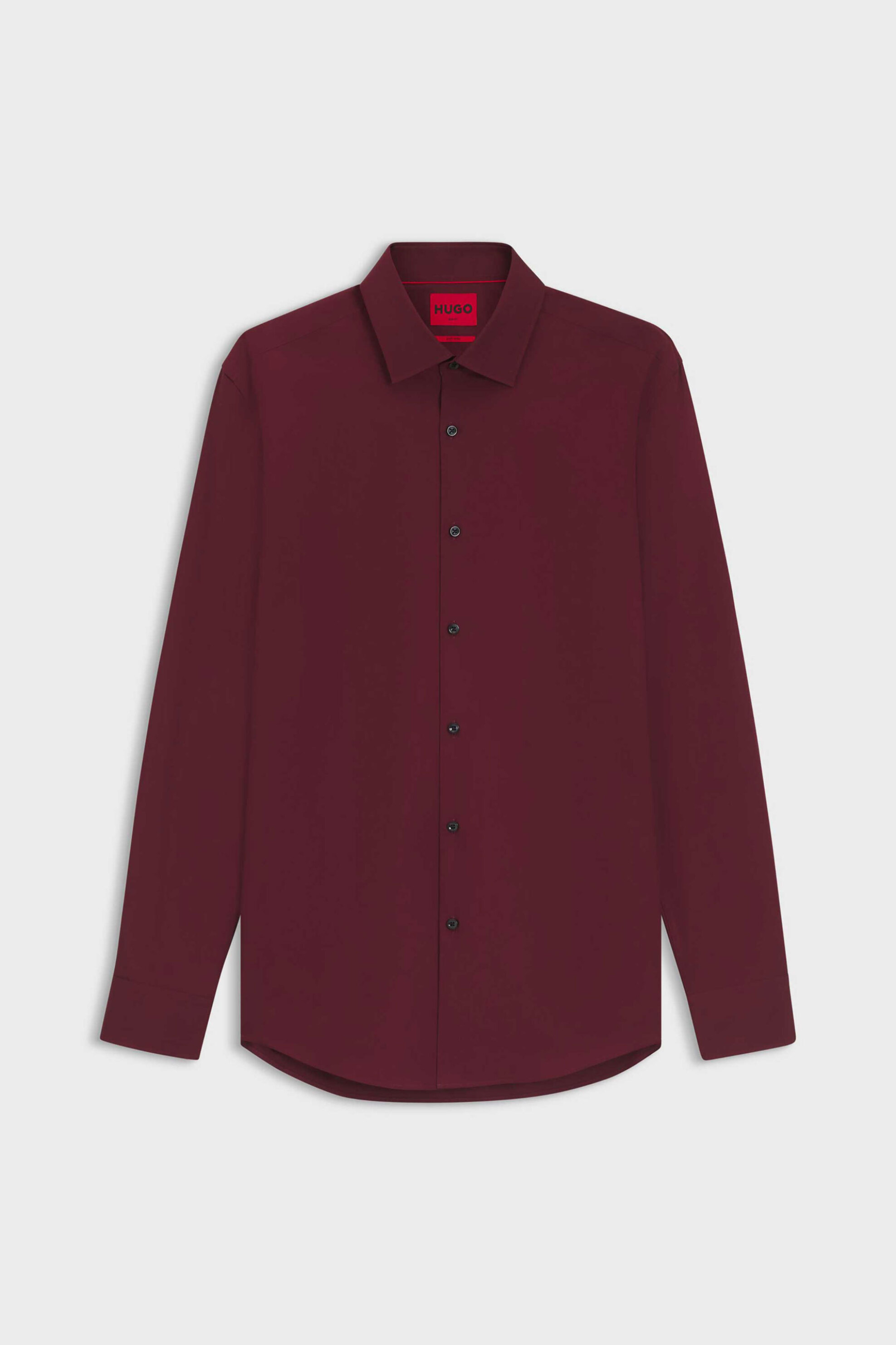 Hugo Boss Ανδρικό Πουκάμισο Μονόχρωμο C-Jenno - 50289499 Μπορντό