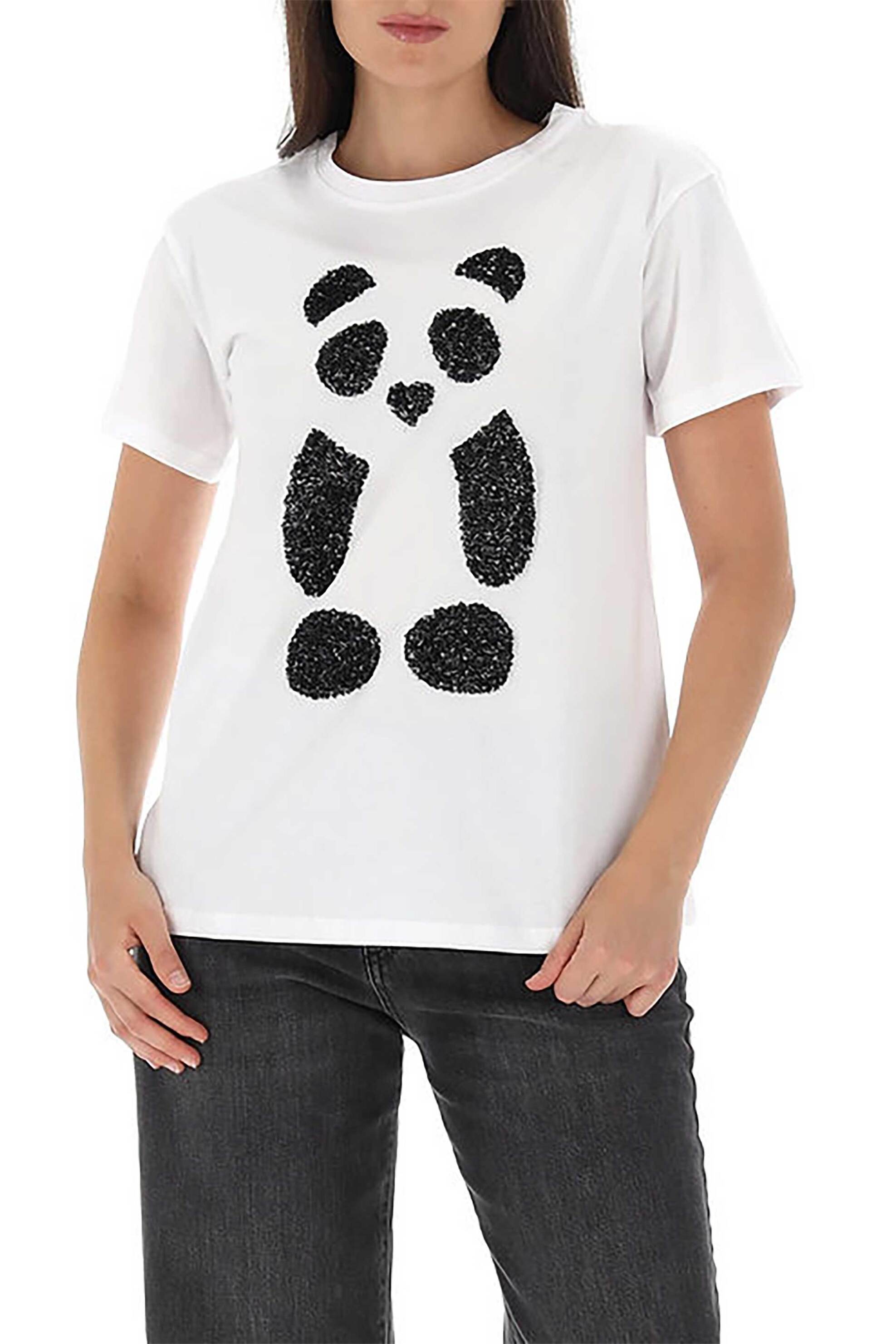 PENNYBLACK Pennyblack γυναικείo Τ-shirt με διακοσμητικά στοιχεία "Sole" - 2521976033200 Λευκό