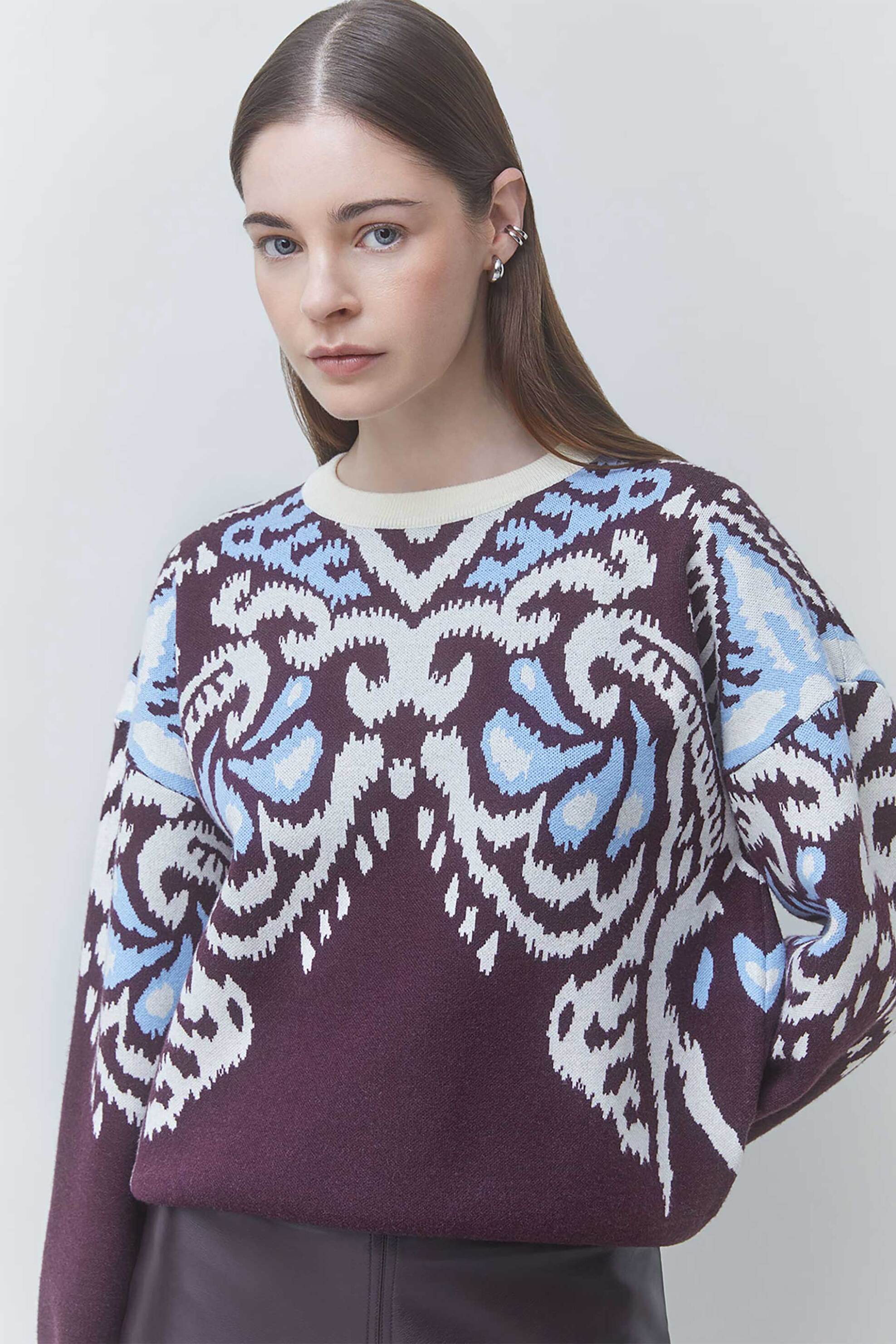 Suncoo Paris γυναικείο πουλόβερ jacquard 