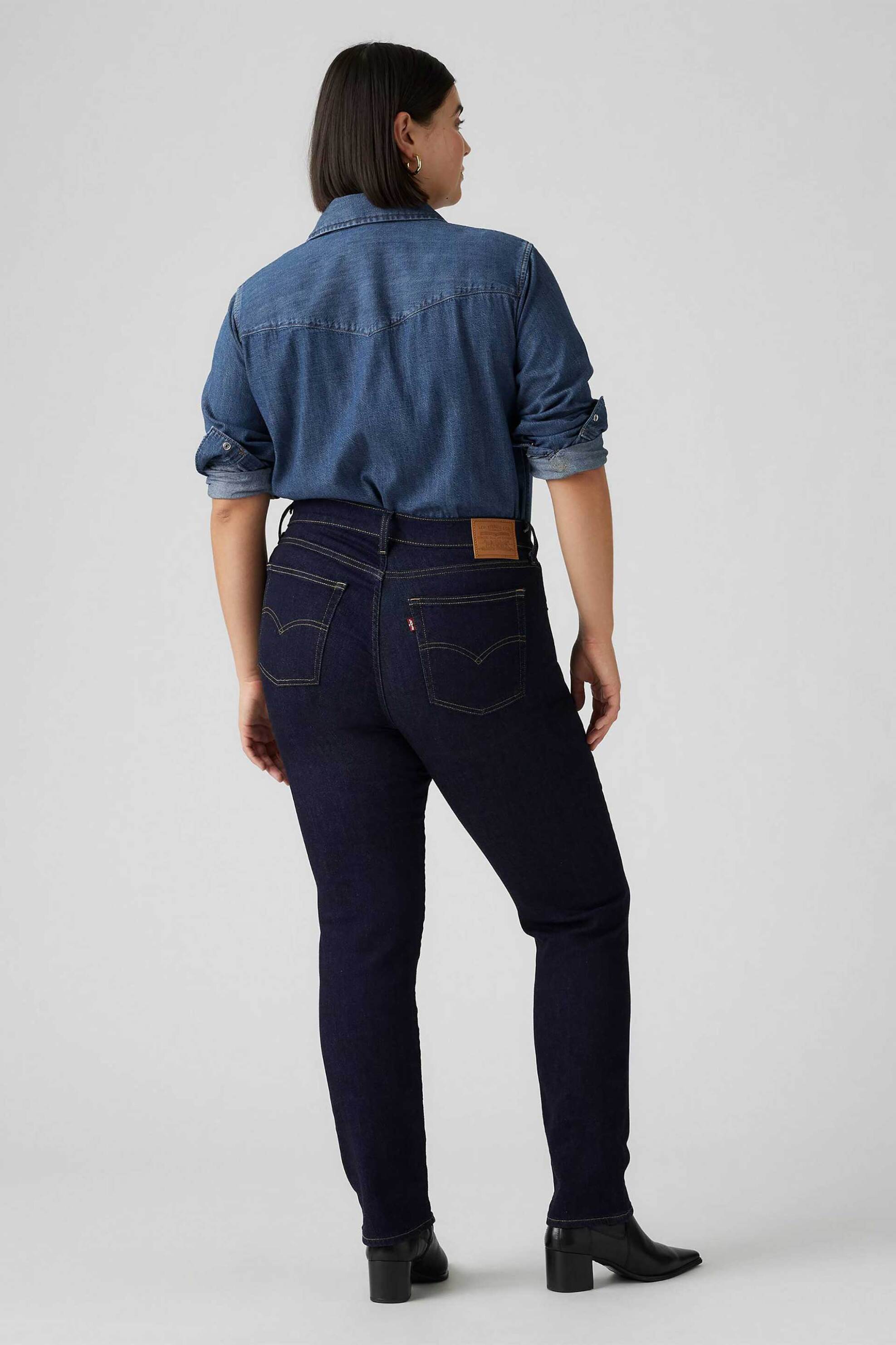 Levi's® γυναικείο τζιν παντελόνι 724™ High Rise Straight - 188830227 Denim Blue Σκούρο φωτογραφία