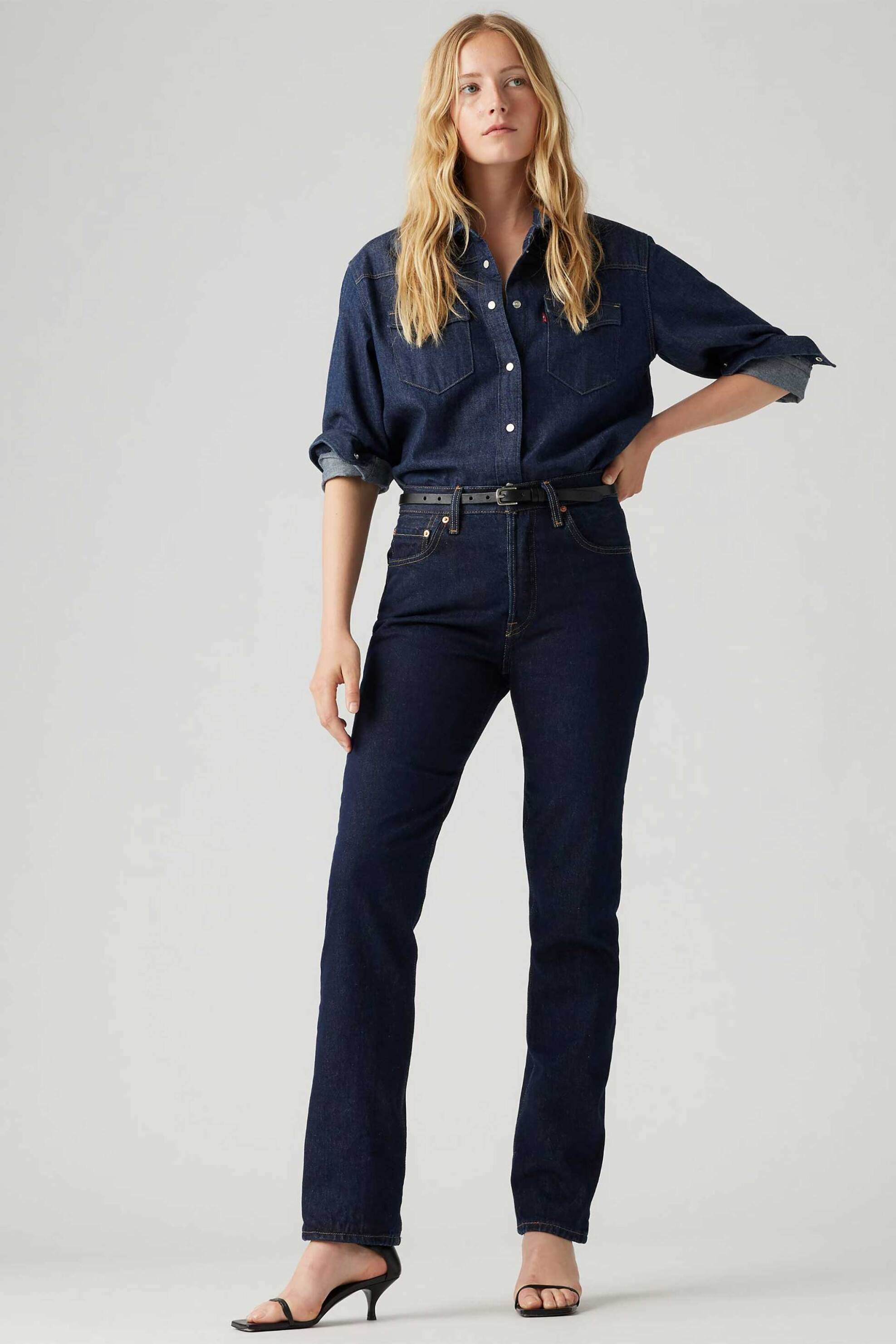 LEVI'S Levi's® γυναικείο τζιν παντελόνι ψηλόμεσο Original Fit "501®" - 125010384 Μαύρο