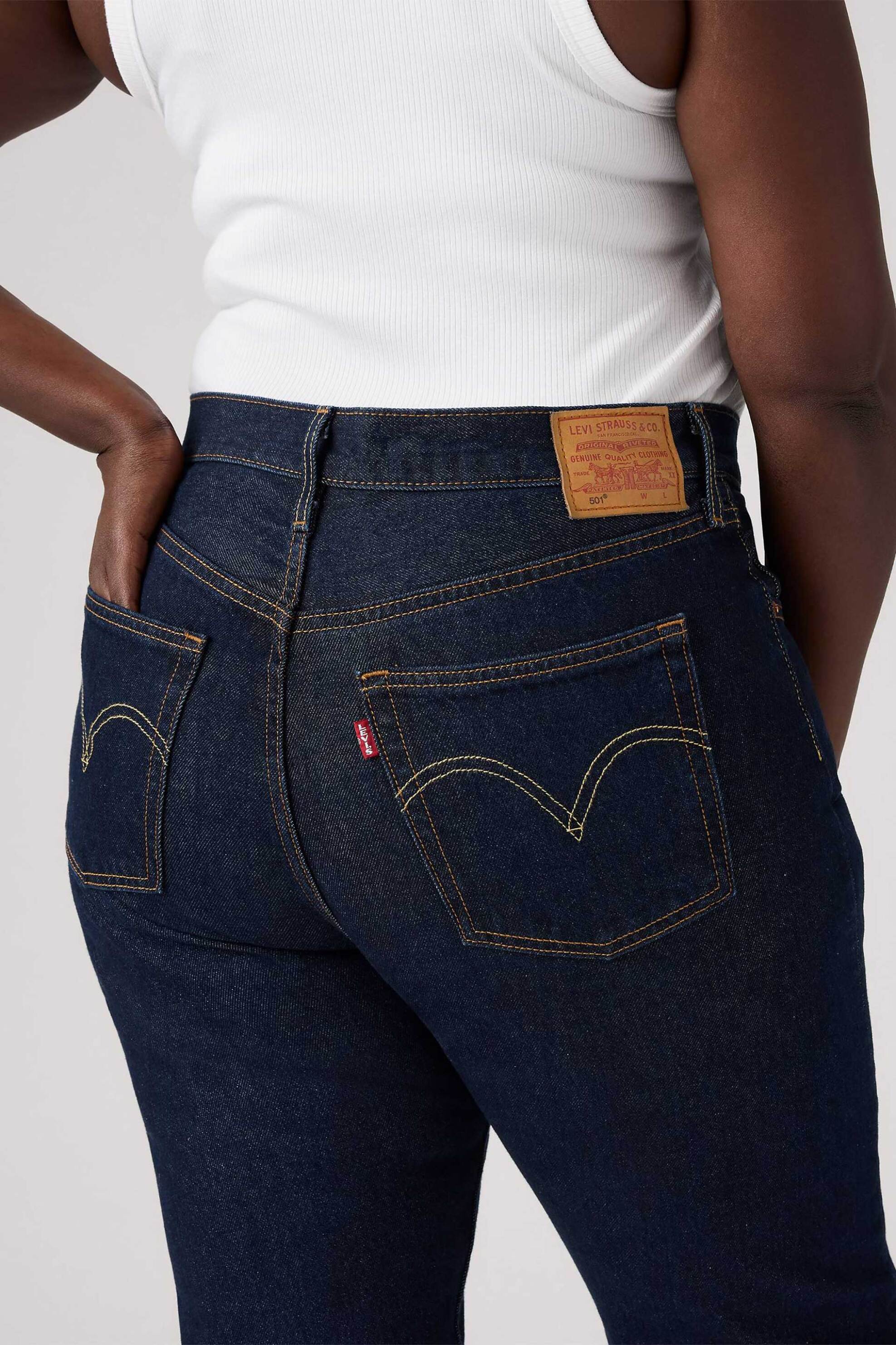 Levi's® γυναικείο τζιν παντελόνι ψηλόμεσο Original Fit "501®" - 125010384 Μαύρο φωτογραφία