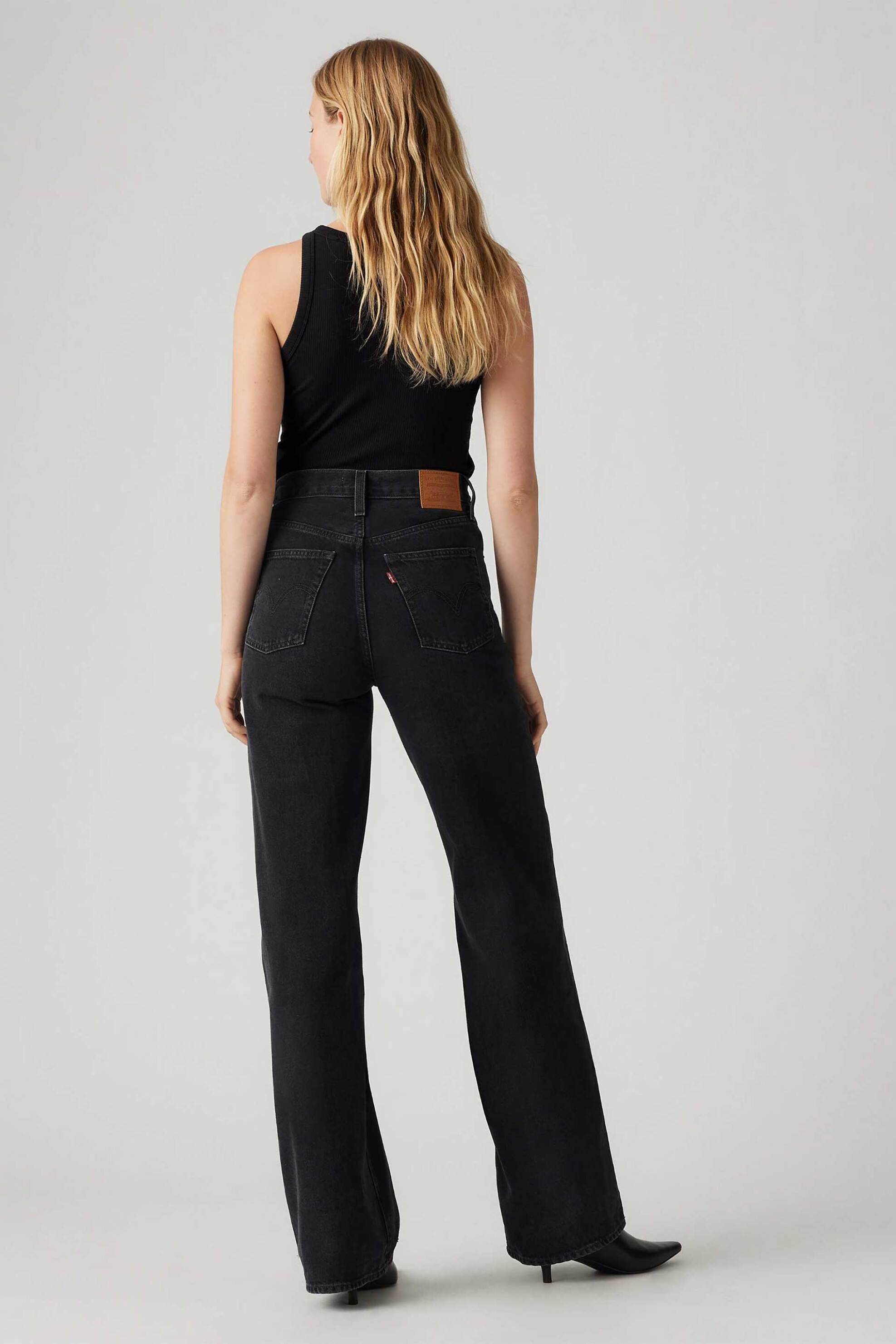 Levi's® γυναικείο τζιν παντελόνι ψηλόμεσο πεντάτσεπο Wide Leg "Ribcage" - A60810001-** Μαύρο φωτογραφία