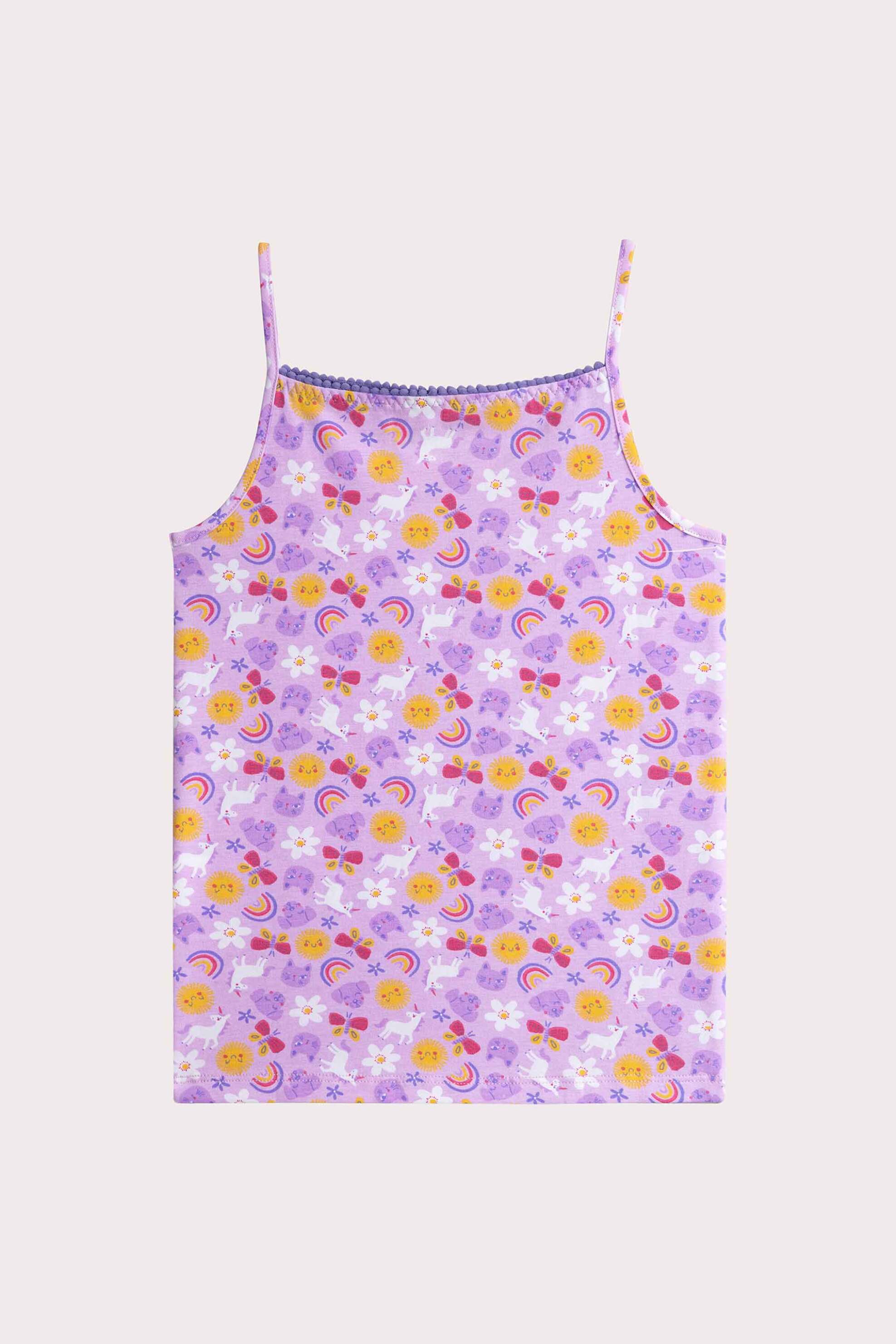 DPAM σετ παιδικά φανελάκια "Purple Daisy" - 352633 Λιλά φωτογραφία