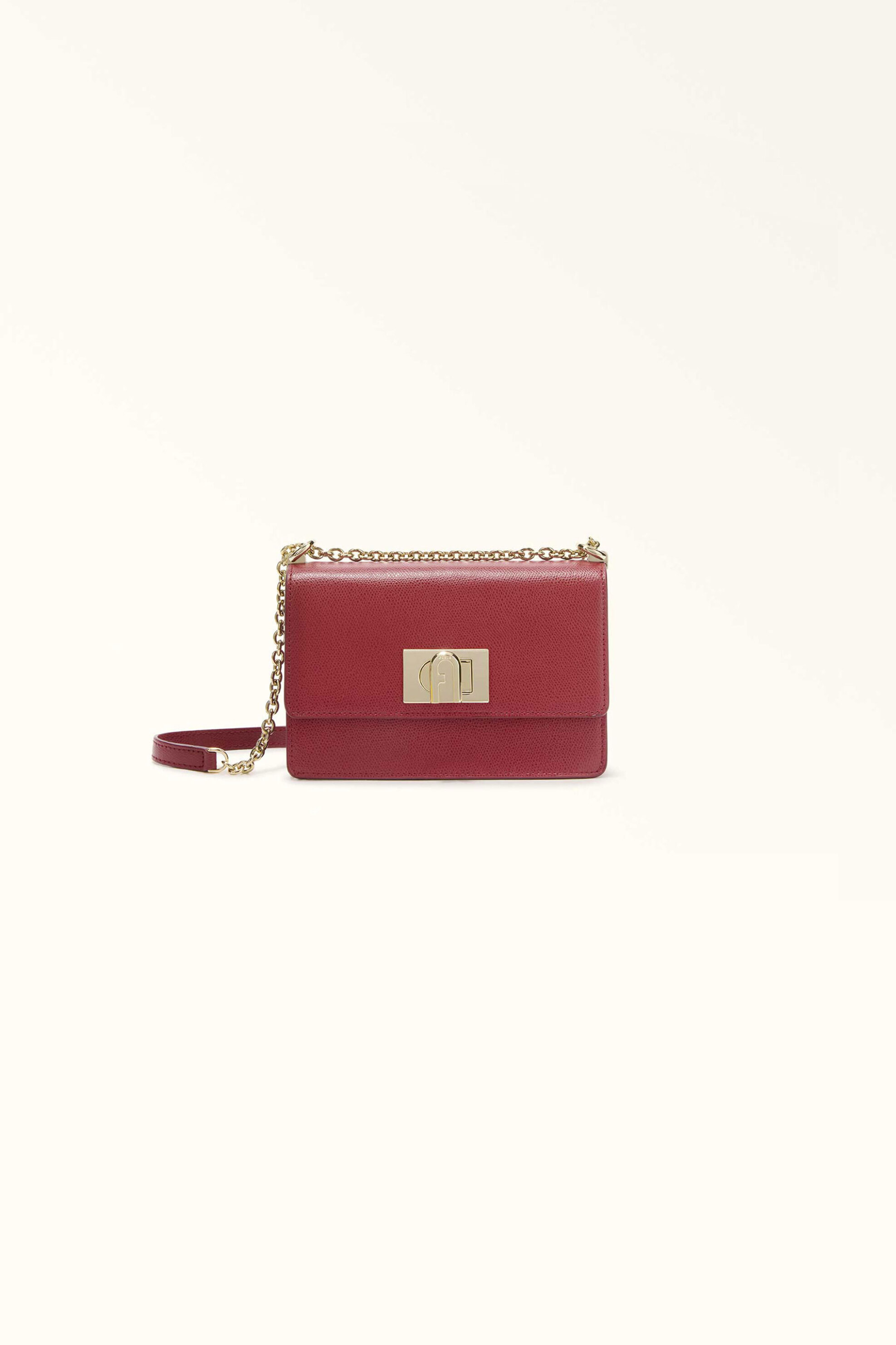 Furla γυναικεία δερμάτινη τσάντα crossbody - BAFKACO-ARE000 Μπορντό