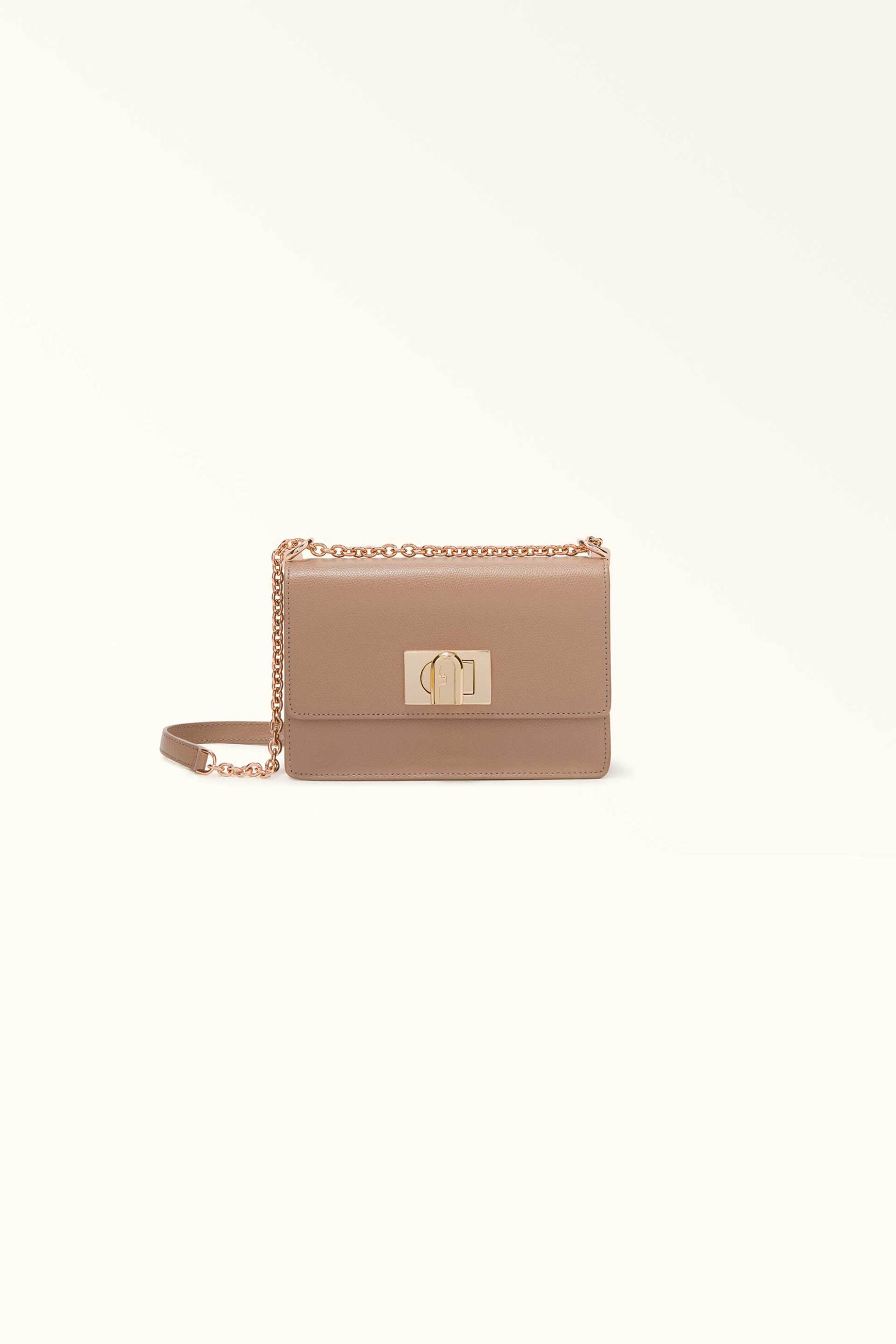 Furla γυναικεία δερμάτινη τσάντα crossbody - BAFKACO-ARE000 Μπεζ