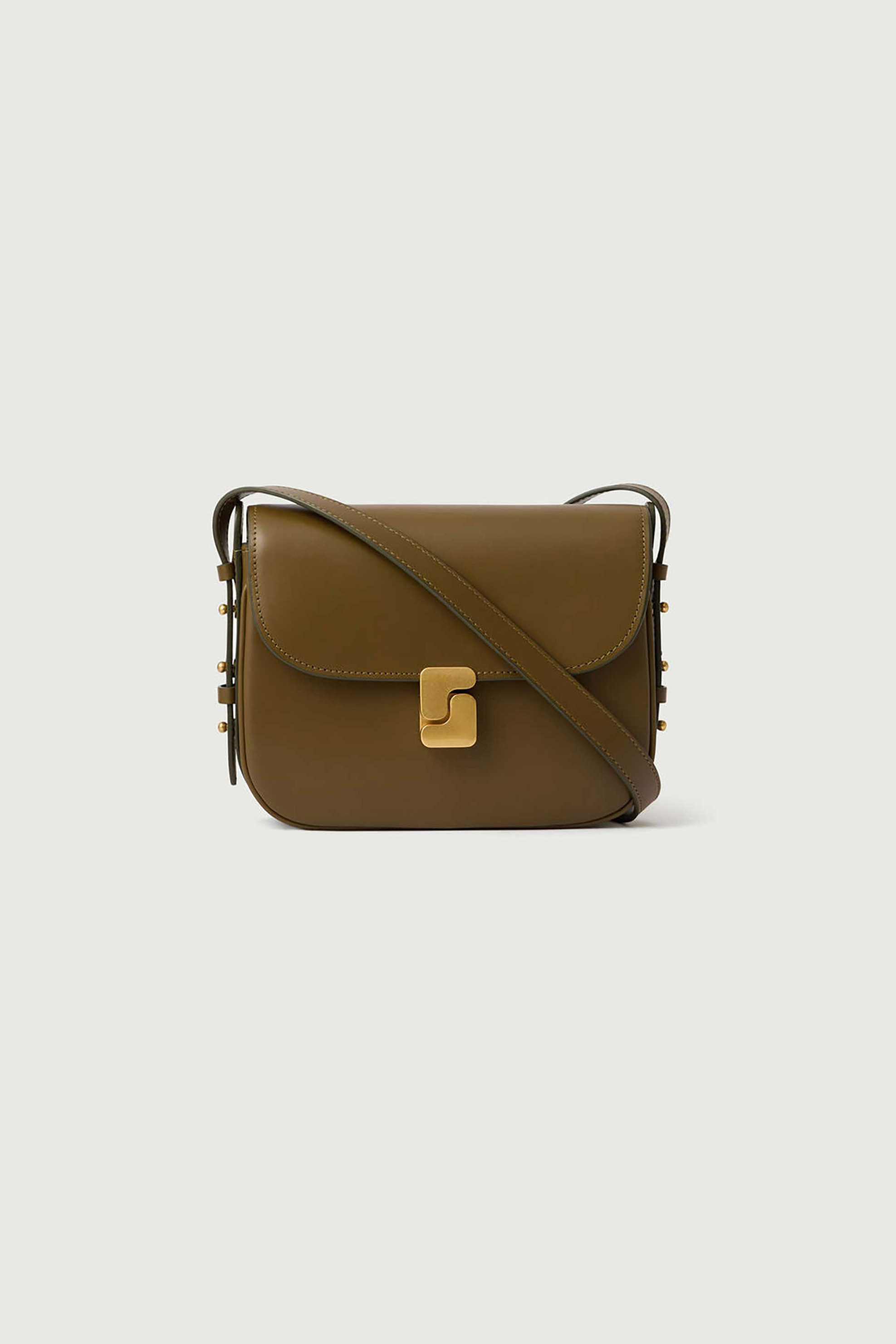 Soeur γυναικεία δερμάτινη τσάντα ώμου/crossbody "Bellissima Mini" - SEM1615BELLIMIN Λαδί