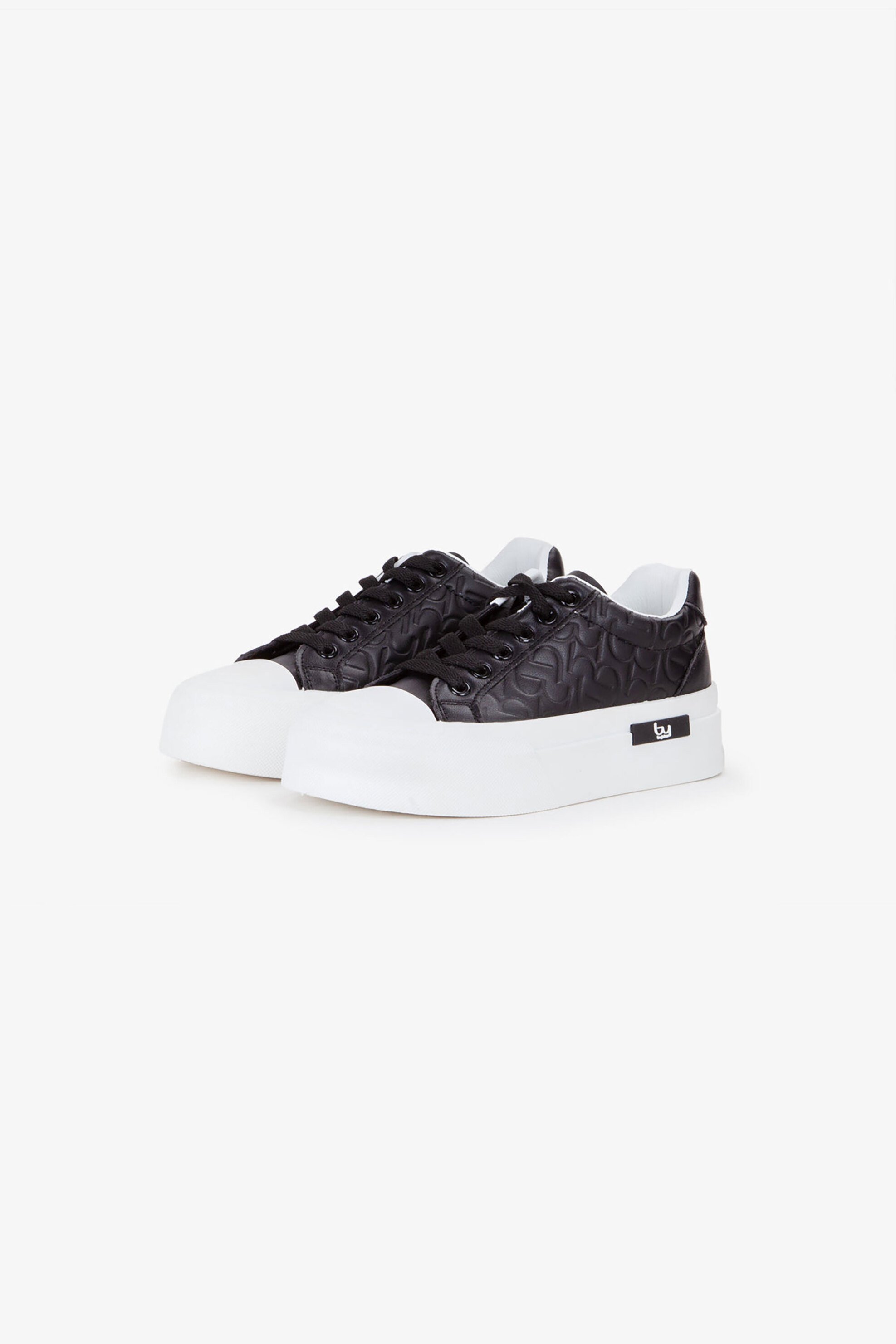 BY BYBLOS By Byblos γυναικεία sneakers "Draconis" - BYSC94901LOG Μαύρο - 2