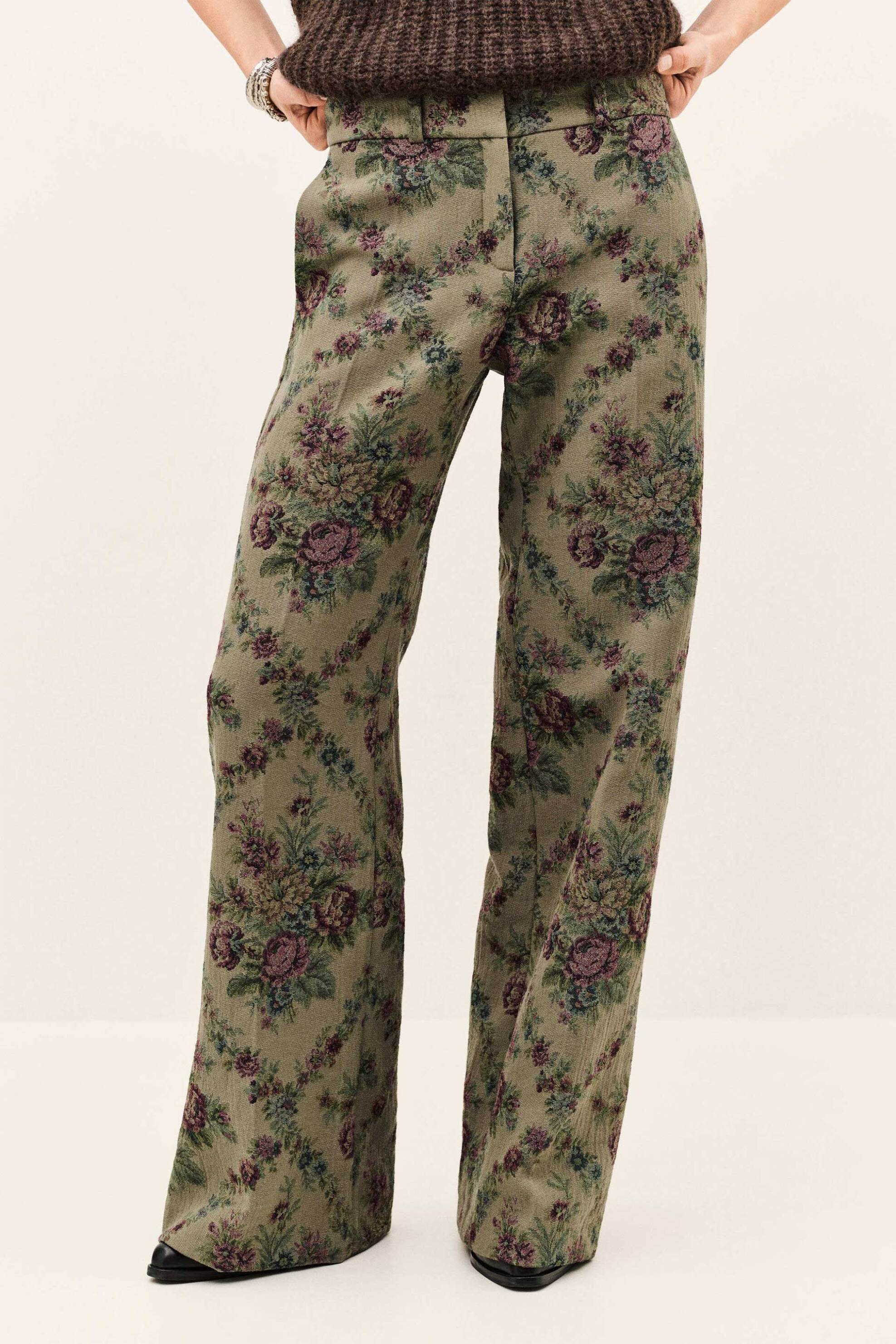 ba&sh γυναικείο παντελόνι με all-over floral print 