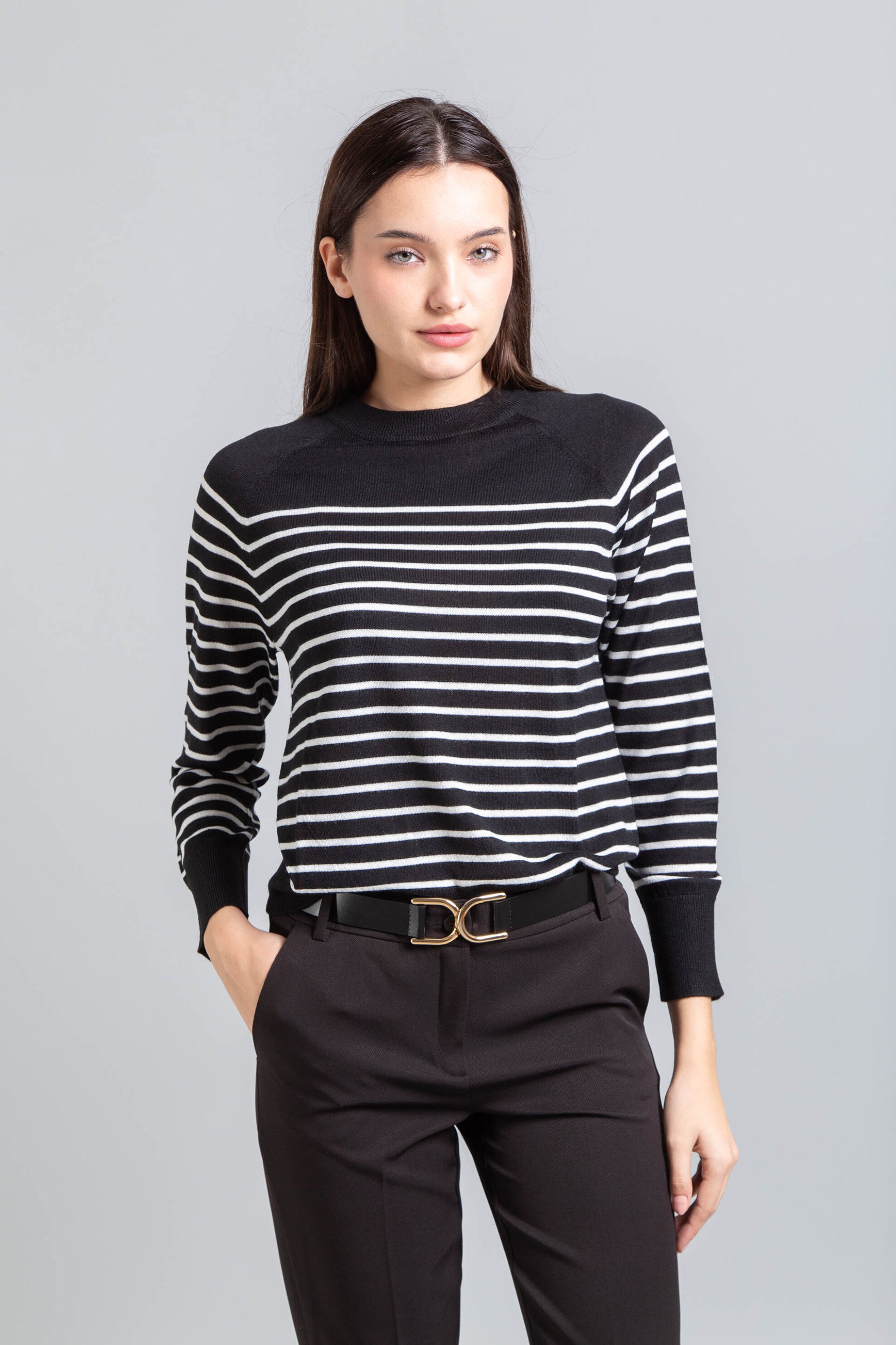 EMME Emme by Marella γυναικεία πλεκτή μπλούζα - 2525366372200 Μαύρο