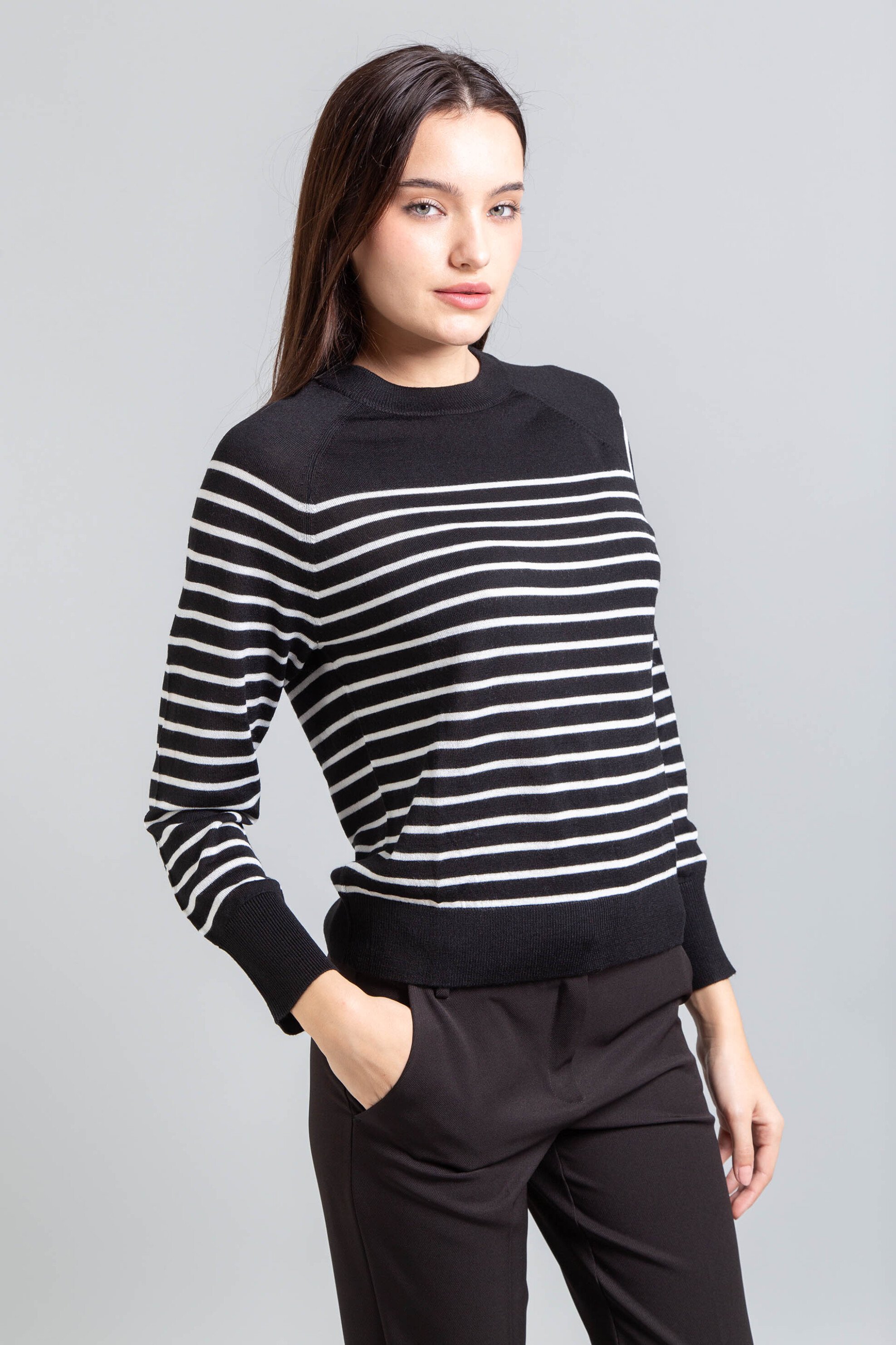 Emme by Marella γυναικεία πλεκτή μπλούζα - 2525366372200 Μαύρο φωτογραφία