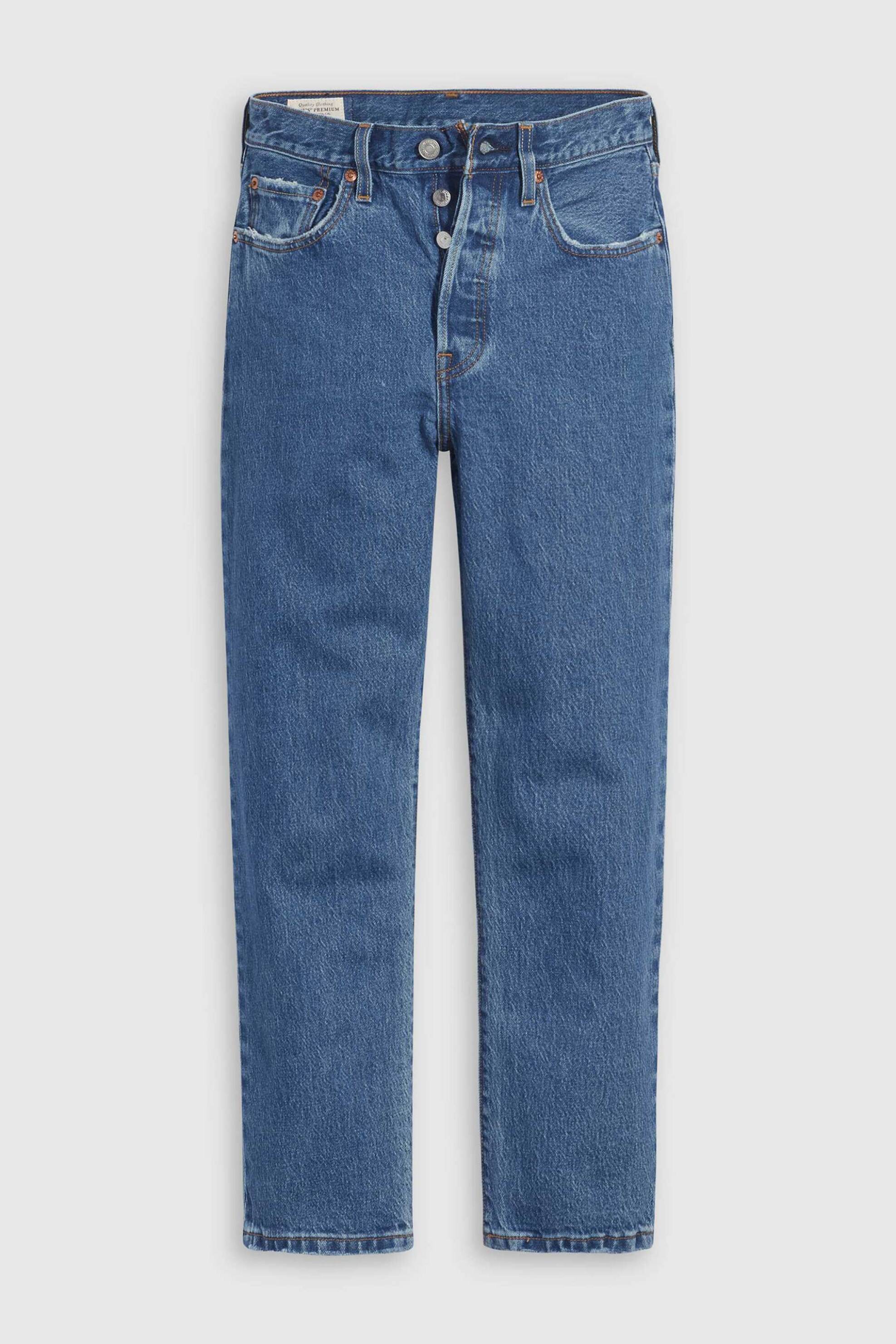 Levi's® γυναικείο τζιν παντελόνι ψηλόμεσο cropped "501 Crop" - 362000225 Denim Blue φωτογραφία