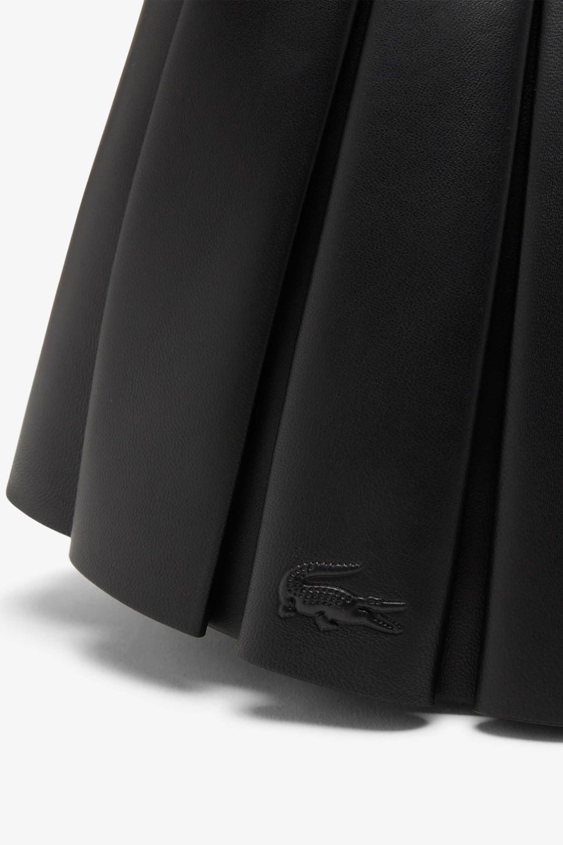 LACOSTE Lacoste γυναικεία δερμάτινη τσάντα ώμου "Medium Runway Lenglen" - NU5176DP Μαύρο - 3