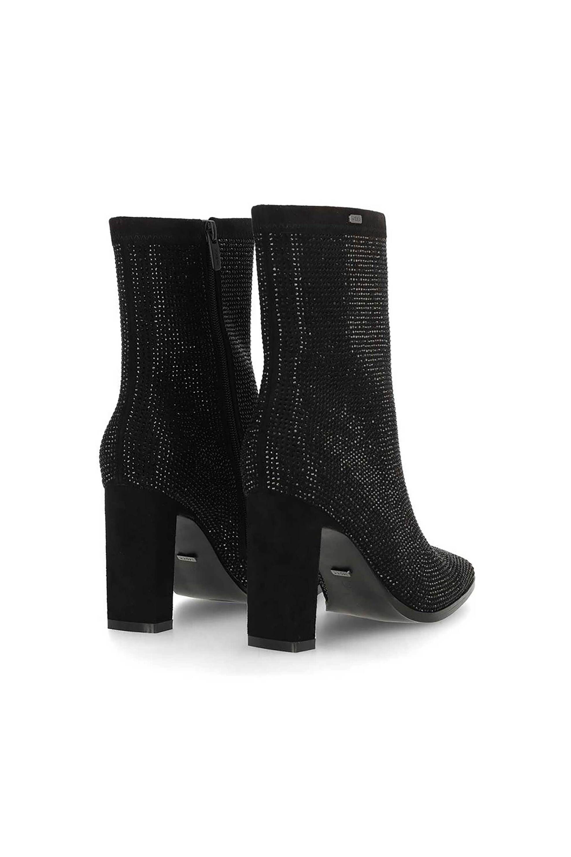 MEXX Mexx γυναικεία μποτάκια με παγιέτες "Mandy" - MXTY035601W Μαύρο - 3