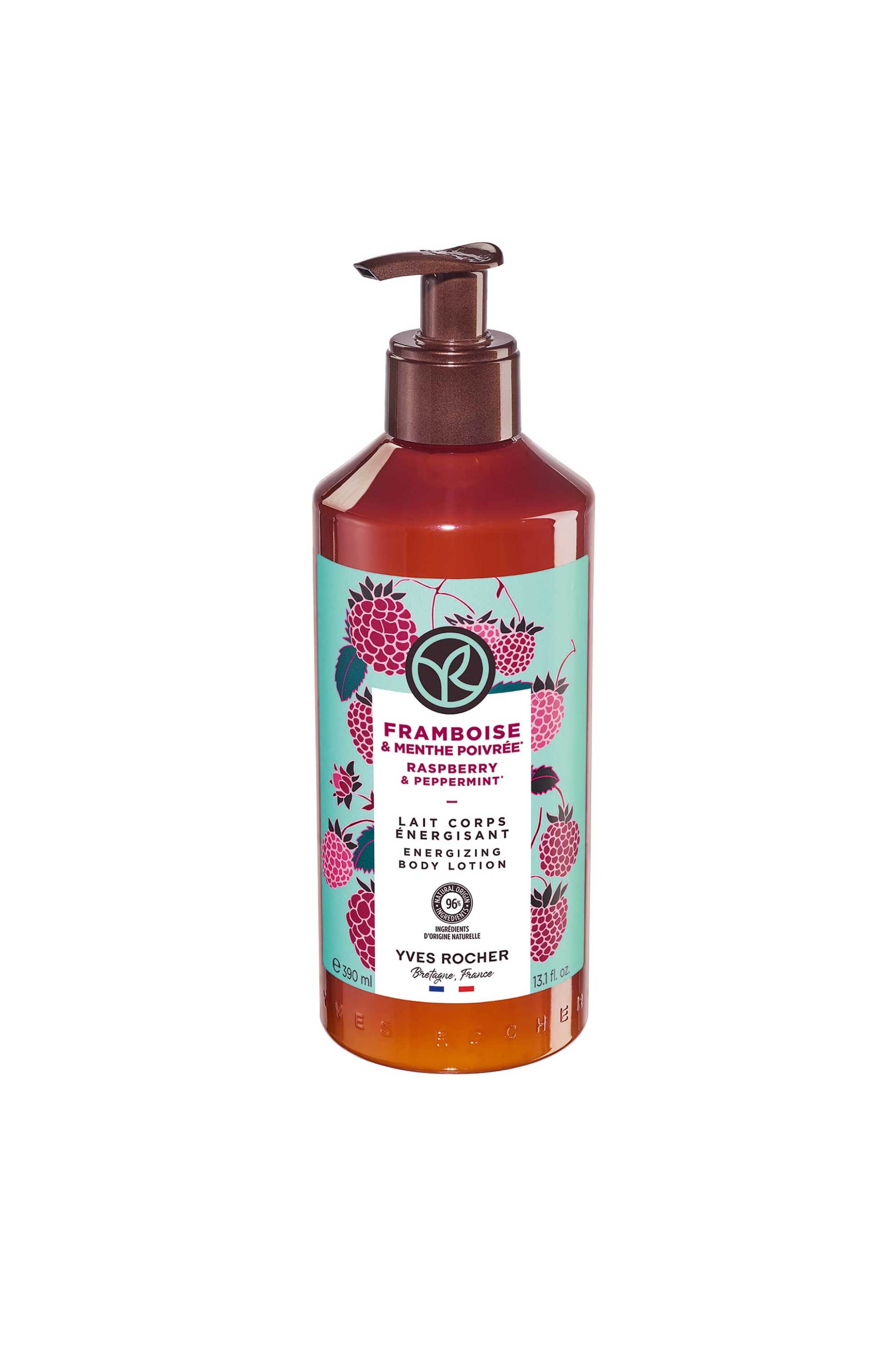 YVES ROCHER Yves Rocher Raspberry & Peppermint Energizing Body Lotion 390 ml - 40430
